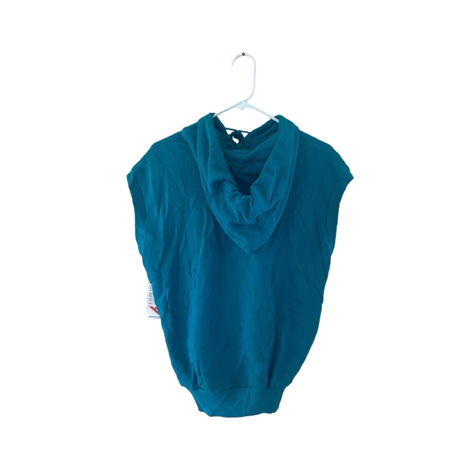 PONY VINTAGE PONY Hoodie Vest Sweatshirt Zip Blue 80s NWT XL Womens Deadstock Ch evron Logo Pocketed Hooded Mature? Size XL / US 12-14 / IT 48-50 - 7 Thumbnail