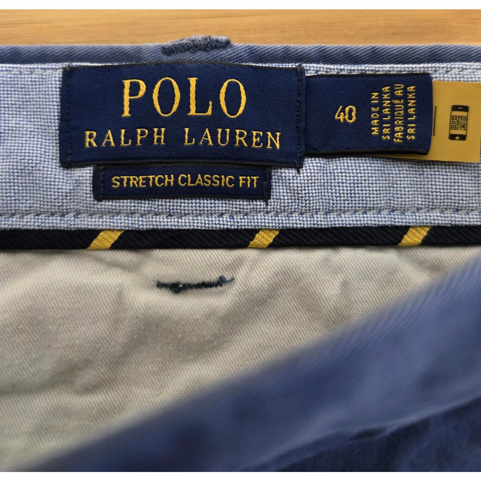 Polo Ralph Lauren Polo Ralph Lauren Shorts Mens 40 Chino Stretch Classic Fit Twill Blue The Polo Chino Mens Shorts 40 Blue Size US L / EU 52-54 / 3 - 2 Thumbnail