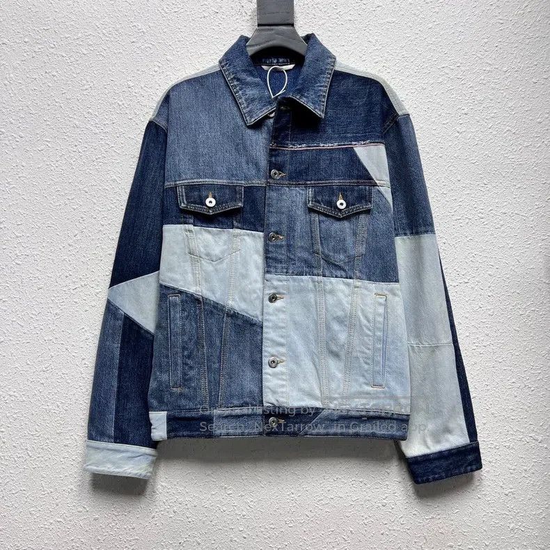 Valentino Valentino Geometric patchwork denim jacket Size US S / EU 44-46 / 1 - 1 Thumbnail