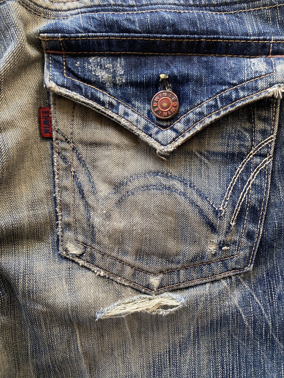 Edwin × Vintage Vintage edwin 503 flare denim Size US 30 / EU 46 - 11 Thumbnail