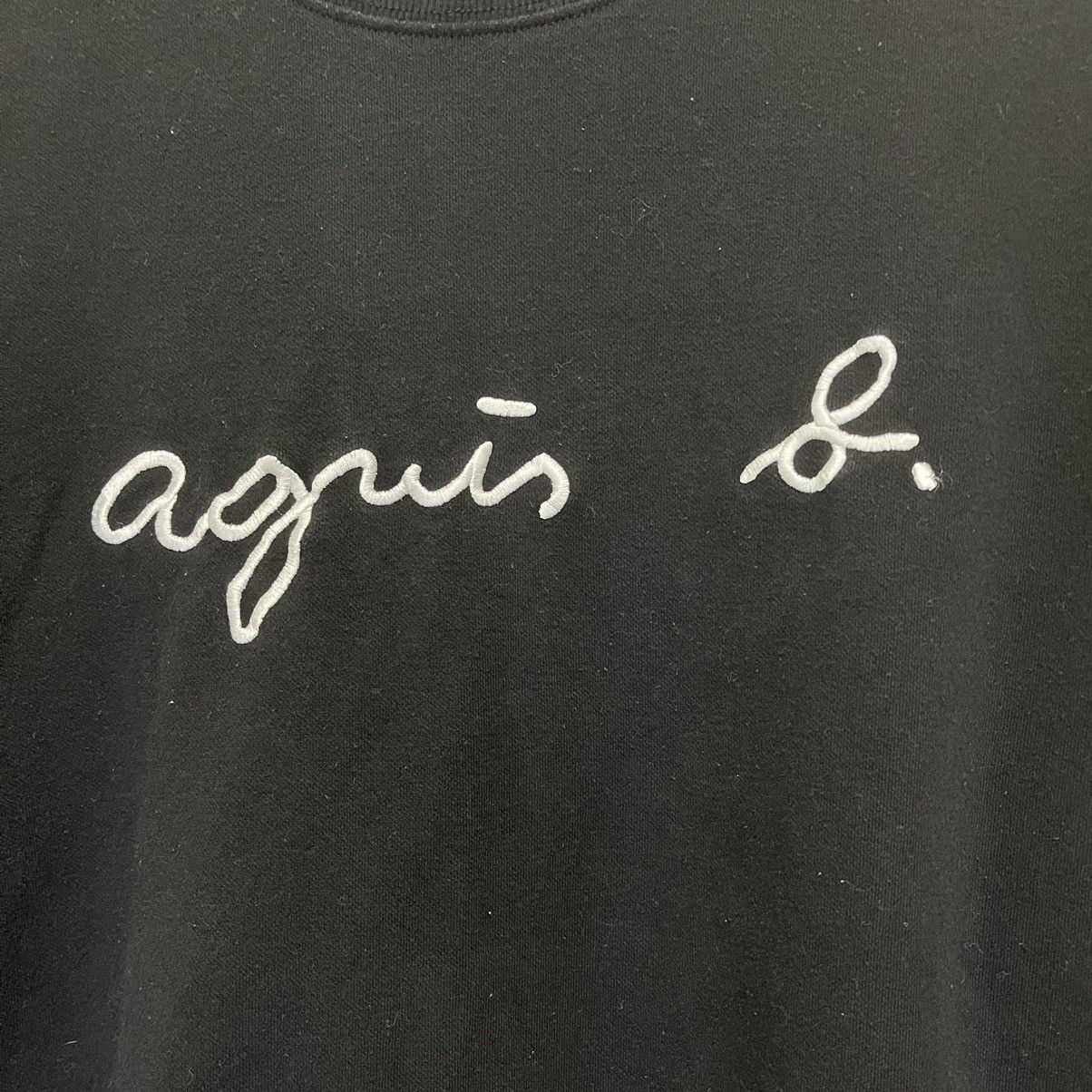 agnes b. Agnes b Big Logo Crewneck Sweatshirt Size US M / EU 48-50 / 2 - 5 Thumbnail