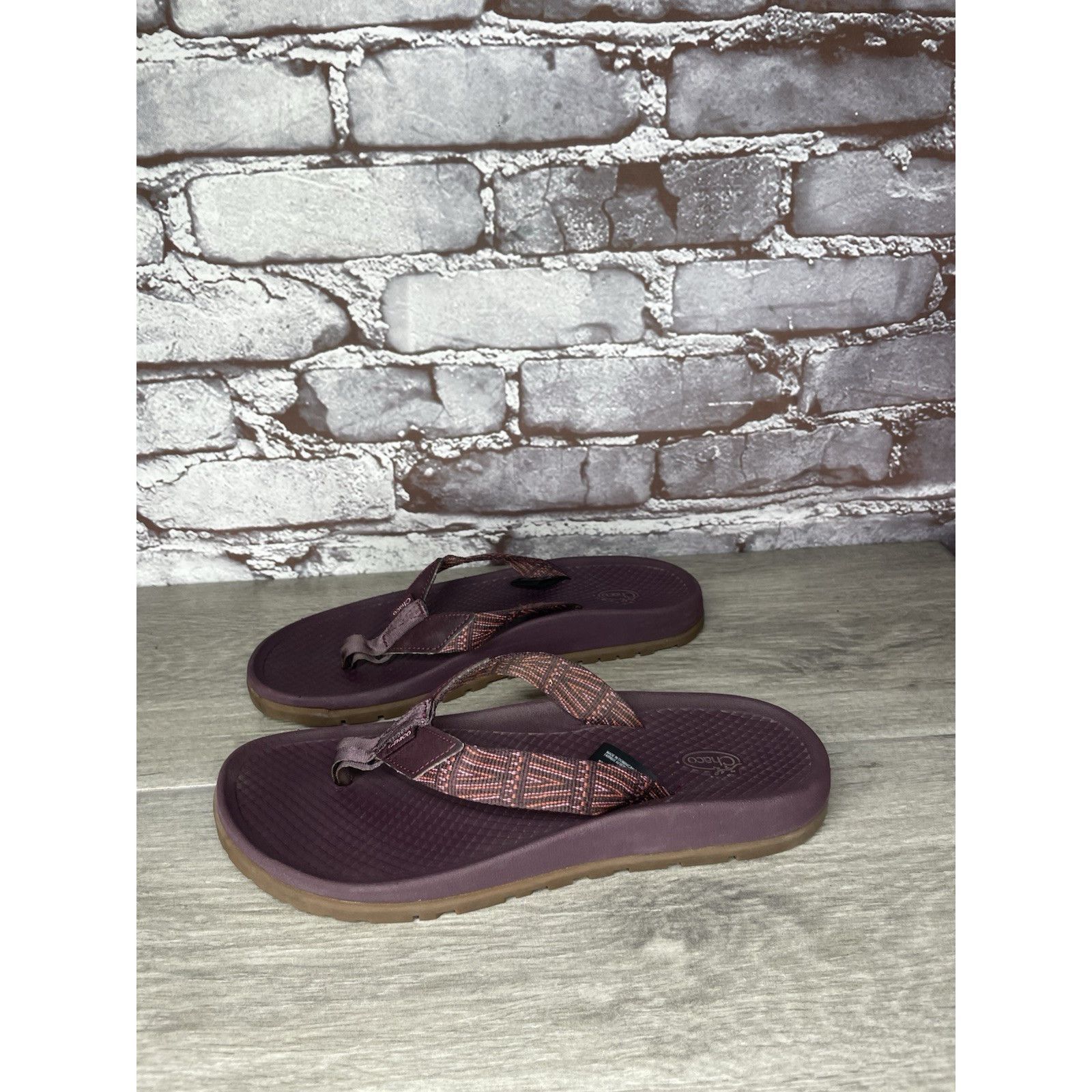 Chaco Chaco Lowdown Purple Polyester FlipFlops Beach Slide Sandals Size US 6 / IT 36 - 4 Thumbnail