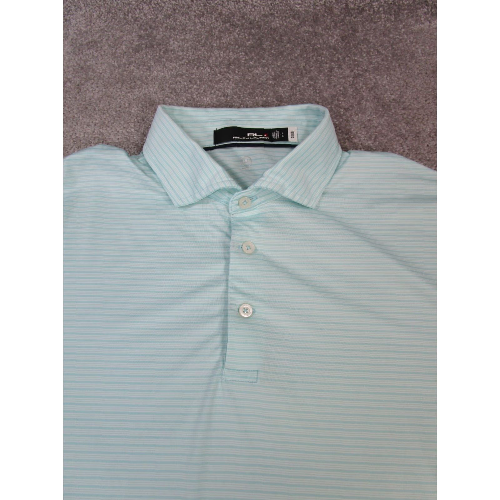 RLX Ralph Lauren RLX Ralph Lauren Polo Shirt Mens Large Blue Striped Tennis Polo Shirt Swing RLX RL Polo Men L Blue Tennis Shirt Size US L / EU 52-54 / 3 - 2 Thumbnail