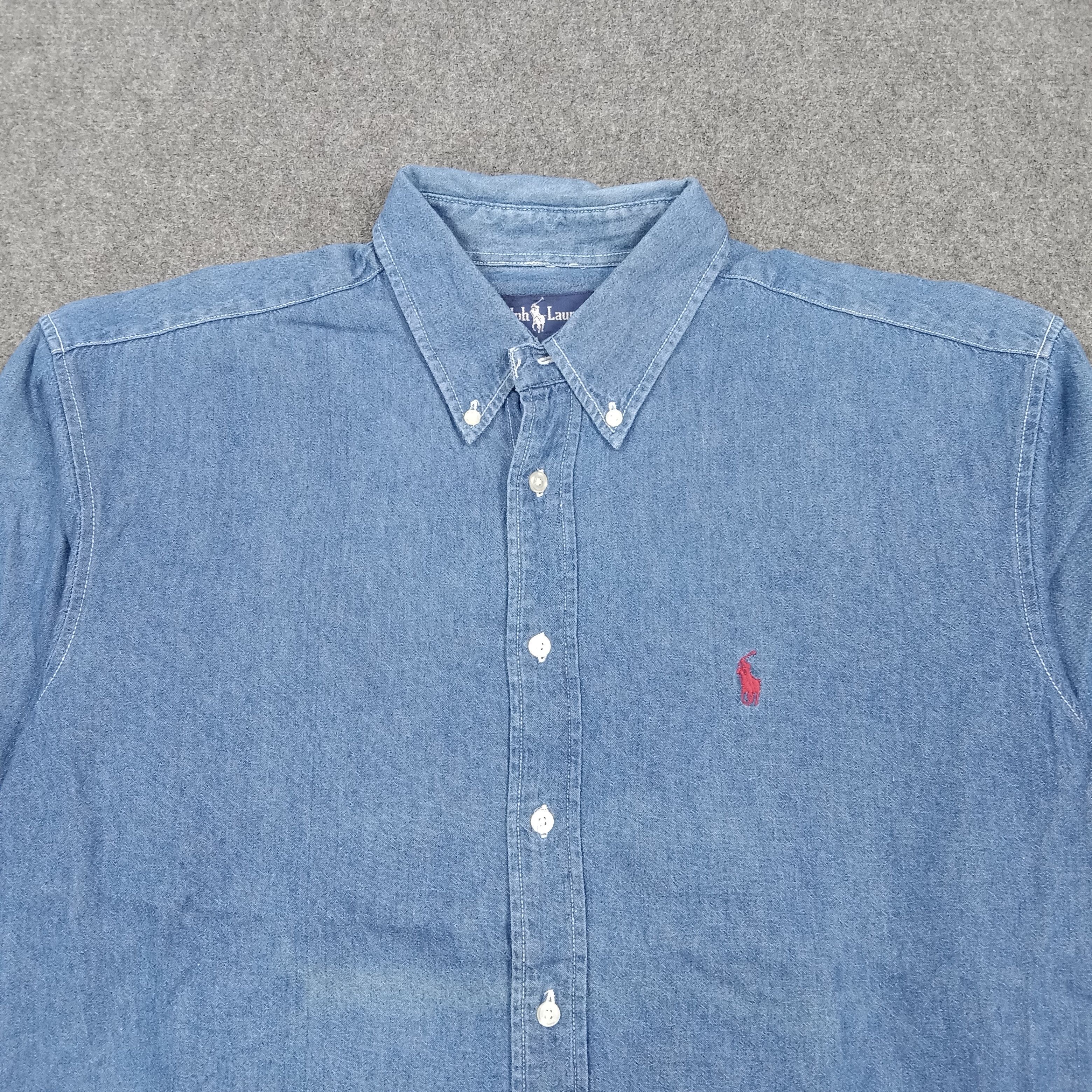 Ralph Lauren Ralph Lauren American Denim Button Up Shirt C294N27 Size US XL / EU 56 / 4 - 2 Thumbnail
