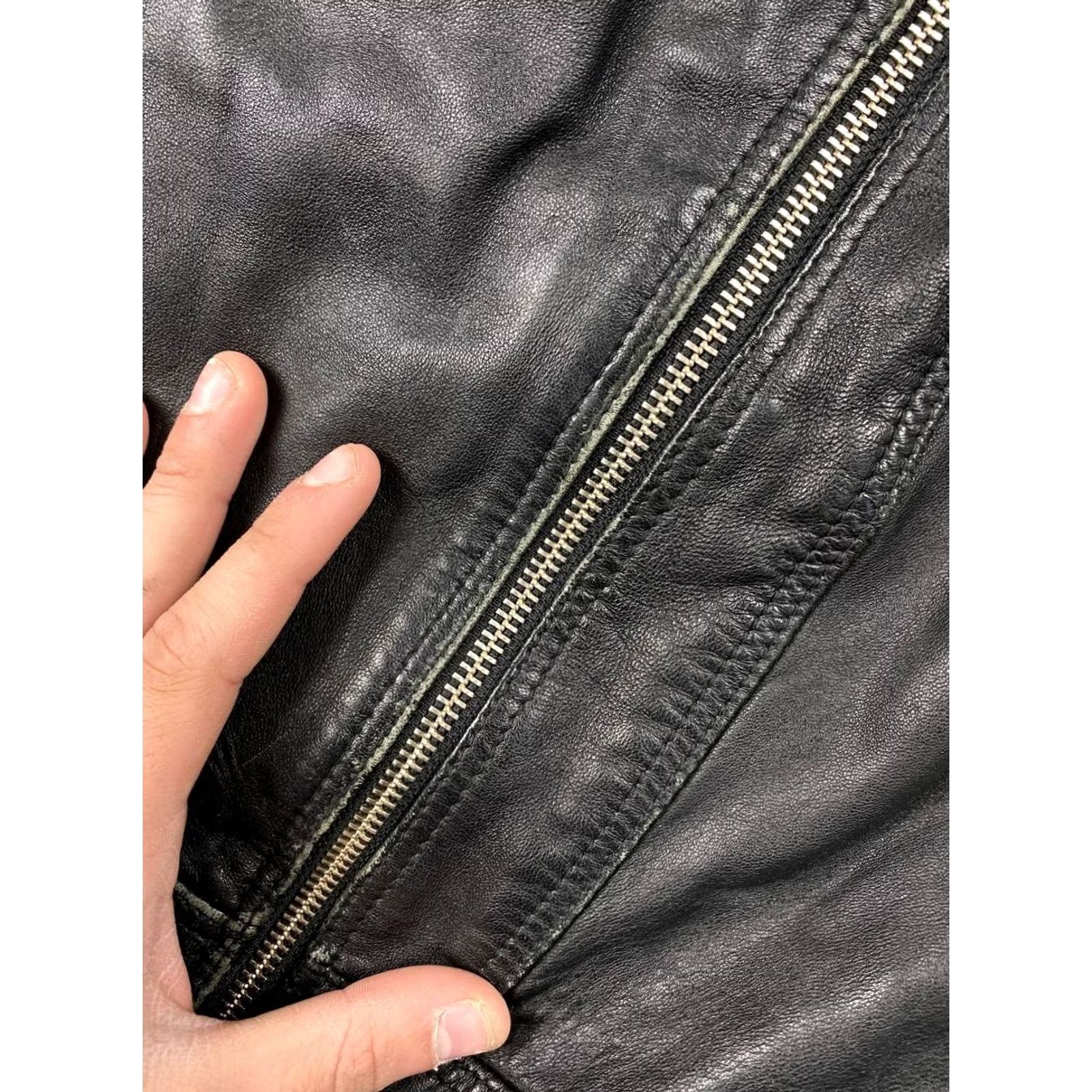 Allsaints VINTAGE AllSaints Belvedere Leather Jacket Women 36 Black Biker Shirt Style 6? Size XS / US 0-2 / IT 36-38 - 3 Thumbnail