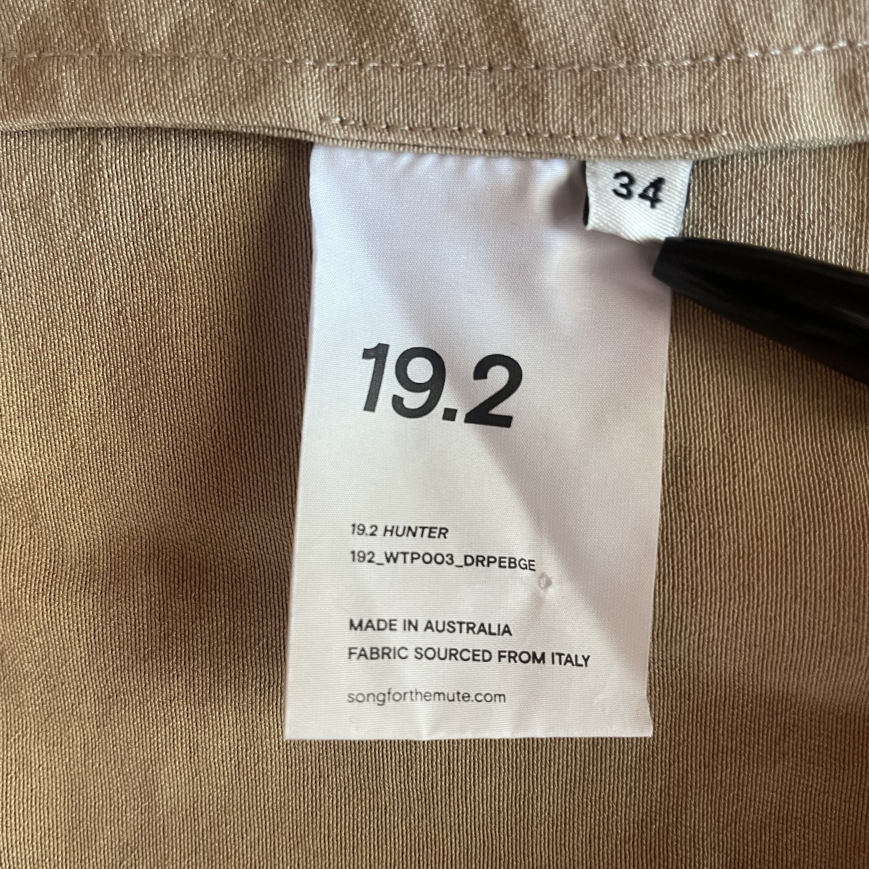 Song For The Mute Tan Darted Blouse Size XS / US 0-2 / IT 36-38 - 4 Thumbnail