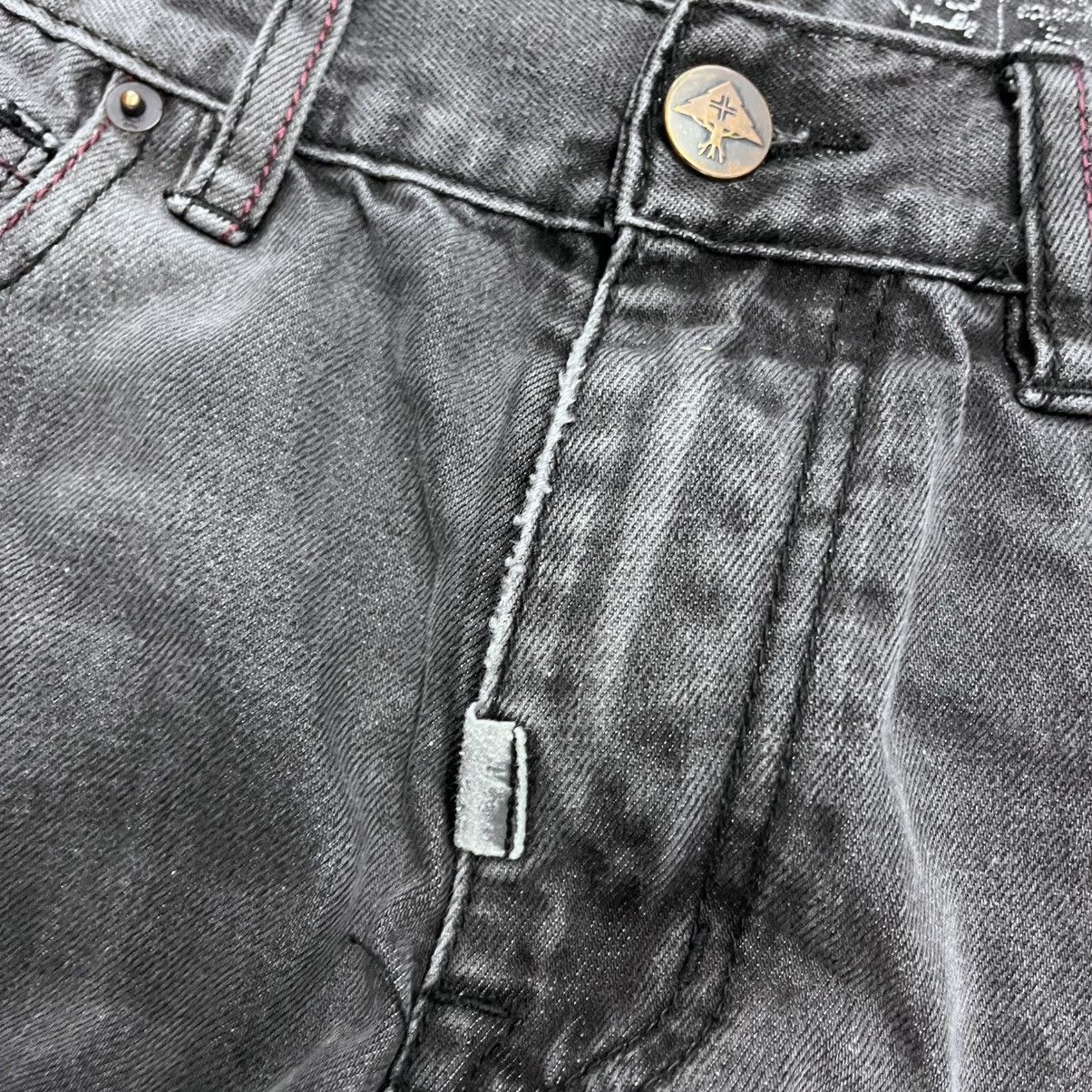 LRG × Vintage Vintage Y2K LRG Black and Gray Baggy Denim Jeans skater 32" Size US 32 / EU 48 - 7 Thumbnail
