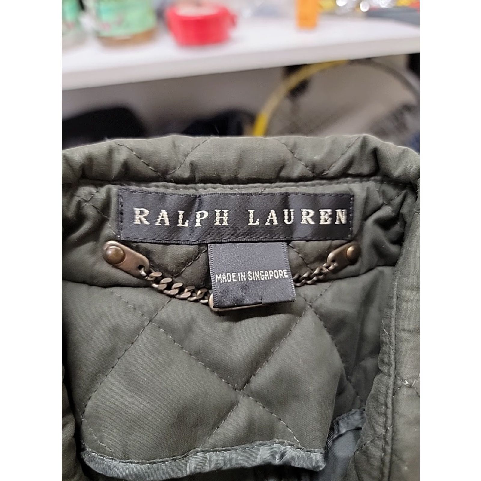 Ralph Lauren VINTAGE Ralph Lauren Black Label LONG Quilted Coat Jacket Green Sz Medium Woman Jacket Size M / US 6-8 / IT 42-44 - 6 Thumbnail