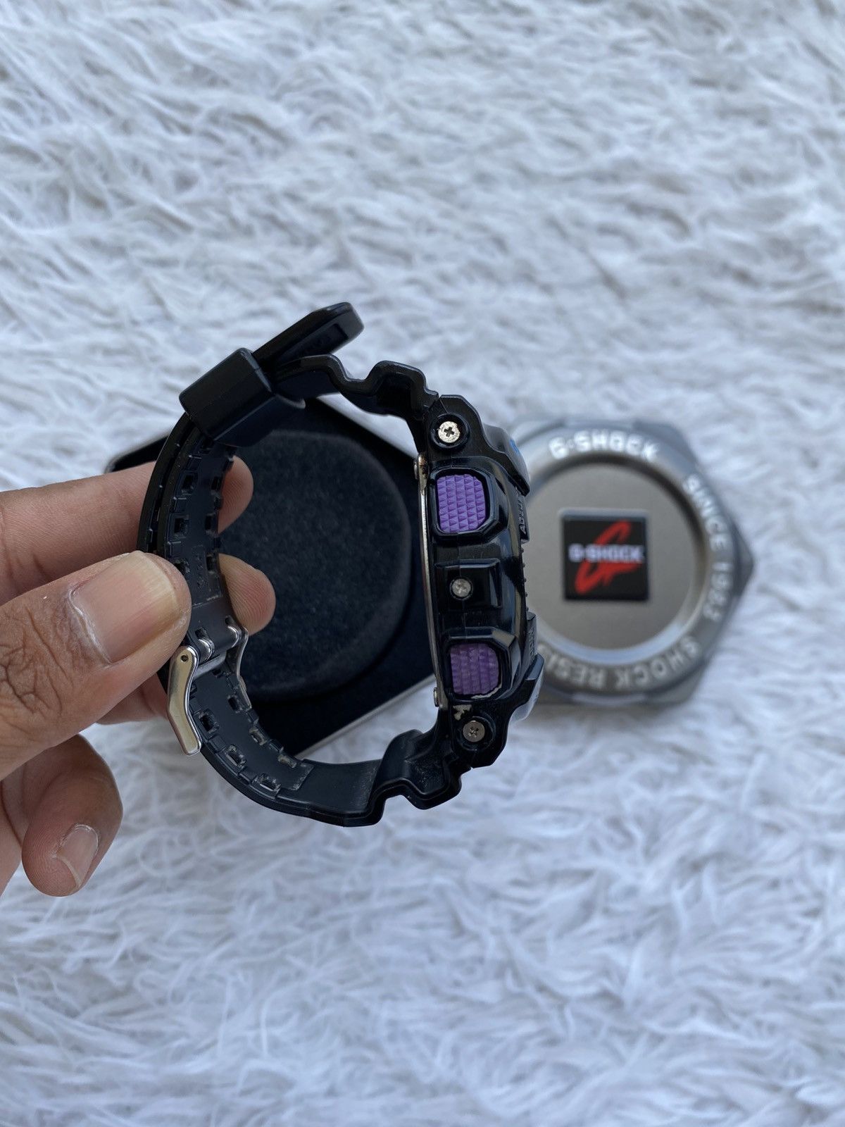 Casio Casio G-SHOCK GA-110HC-1A Black Blue Purple Watches Size ONE SIZE - 6 Thumbnail