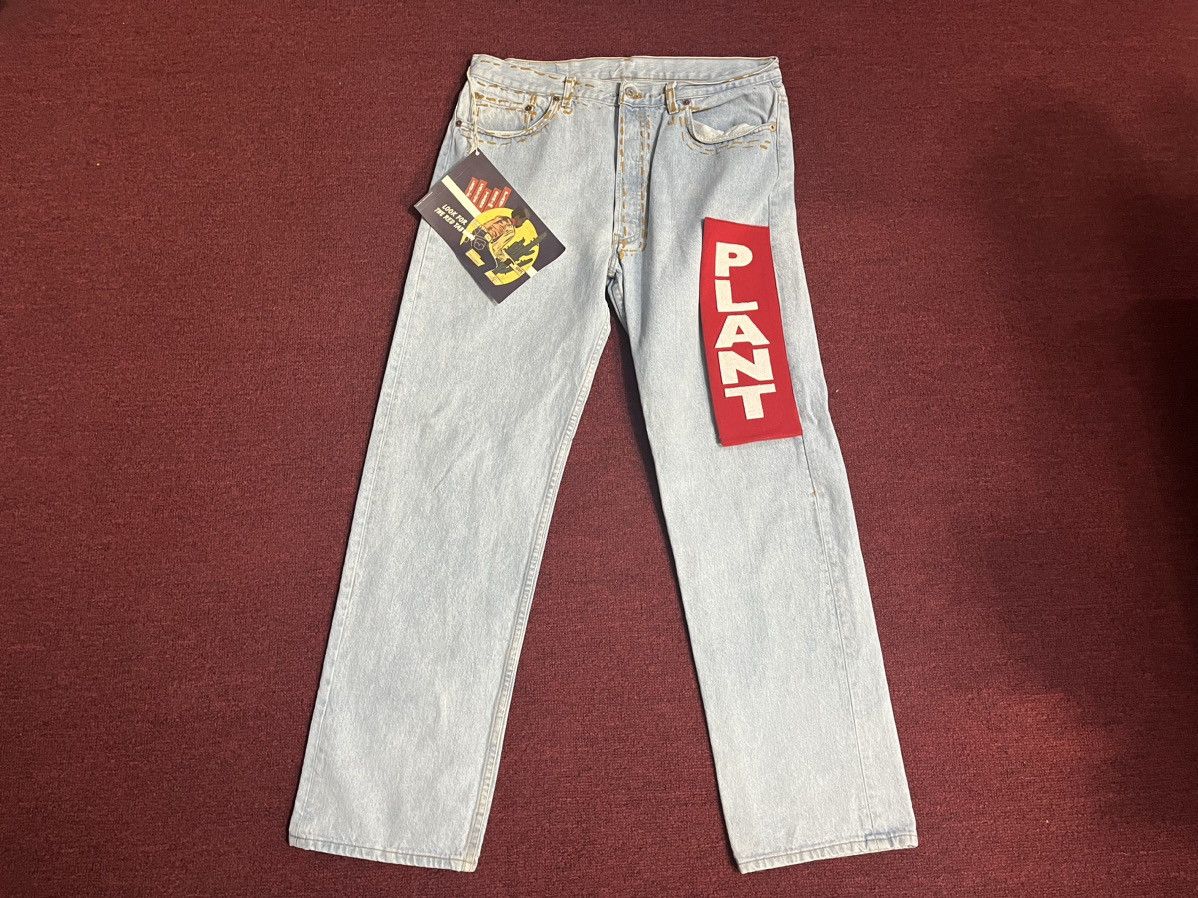 image of Cactus Plant Flea Market x Denim Tears X Levi’S Jeans in Light Wash, Men's (Size 36)