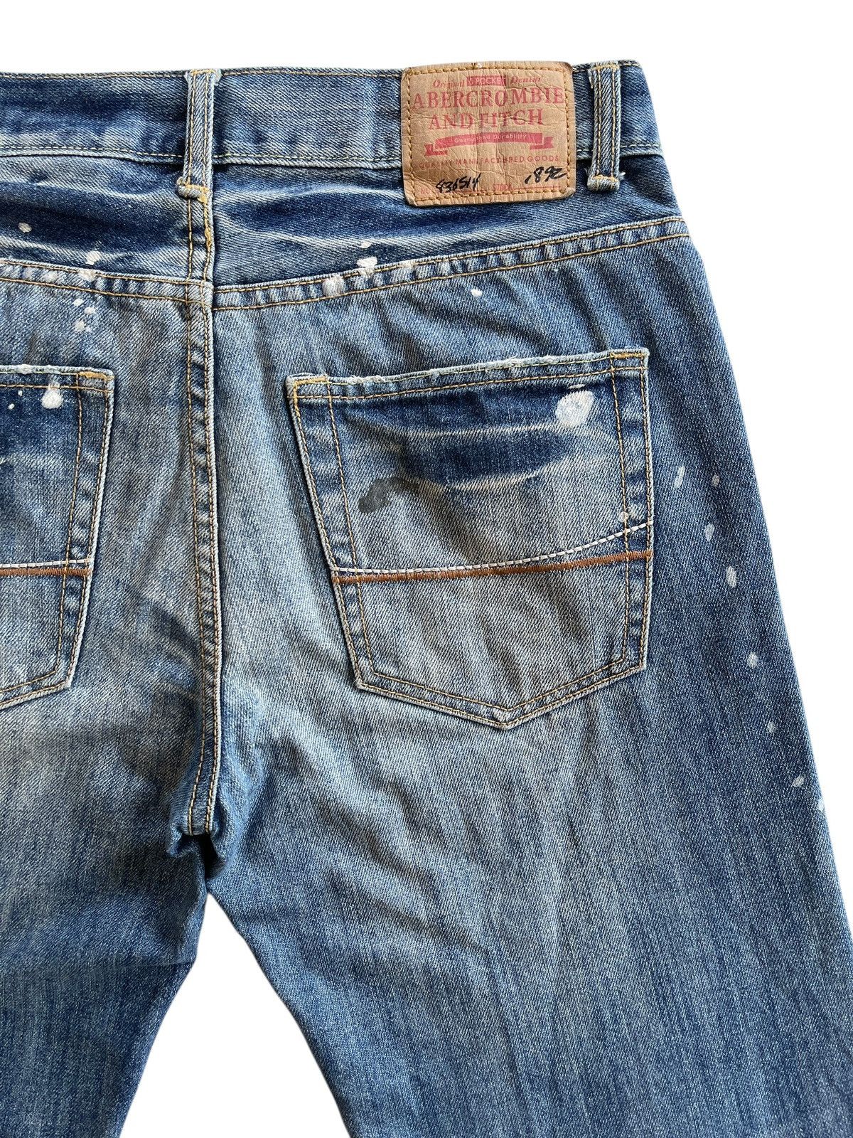 Abercrombie & Fitch Distressed Paint Splatters Denim Size US 30 / EU 46 - 7 Thumbnail
