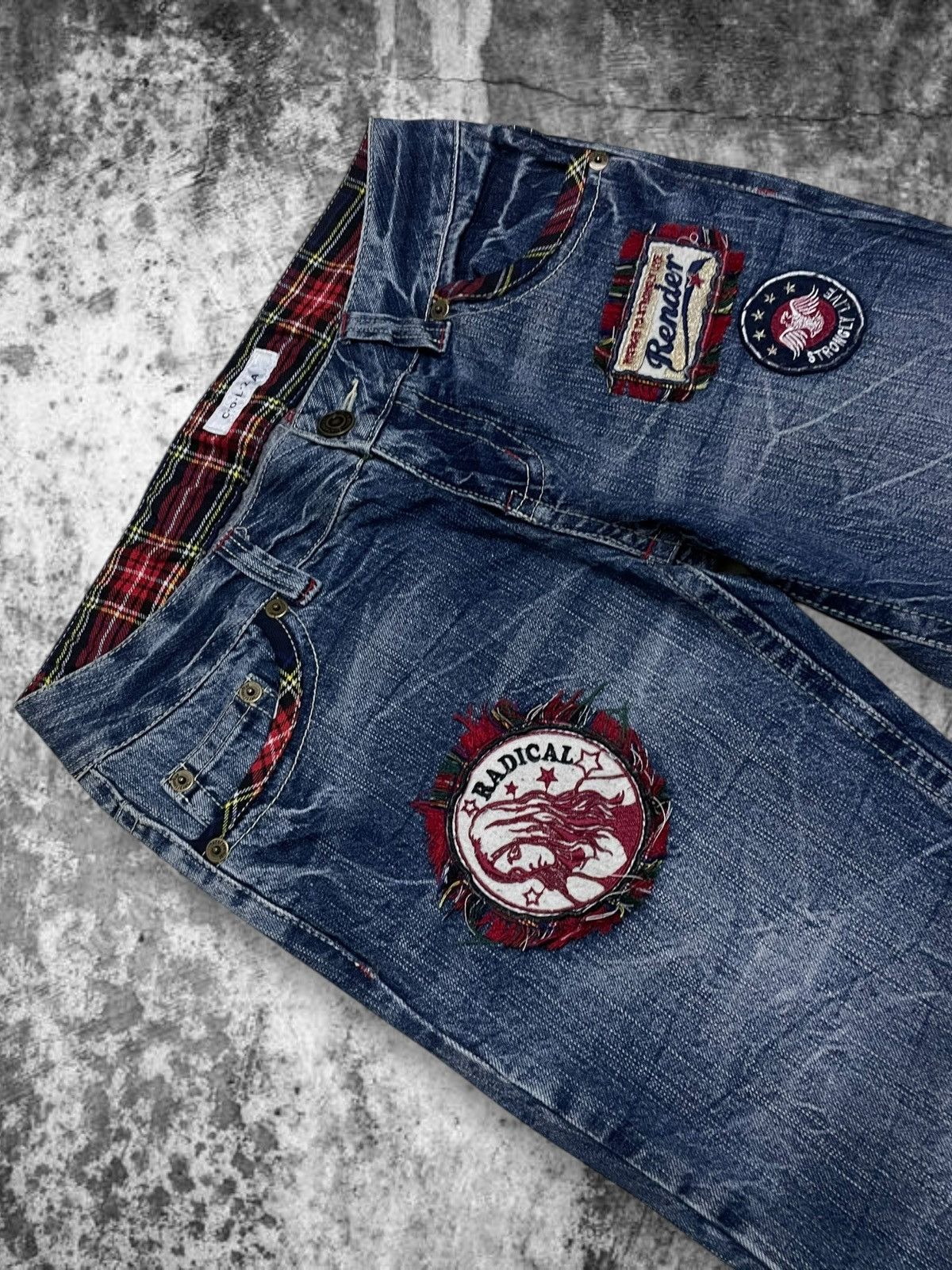 Hysteric Glamour Vintage Japan Designer Colza Radical Punk Distressed Jeans Size US 30 / EU 46 - 6 Thumbnail