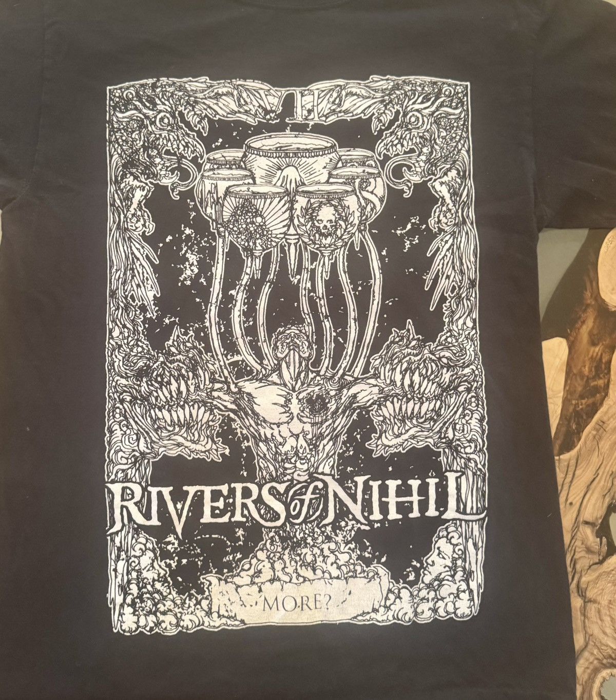 Band Tees × Slayer Rivers of Nihil 2022 Terrestria World Tour USA Leg Tee MED Size US M / EU 48-50 / 2 - 6 Thumbnail