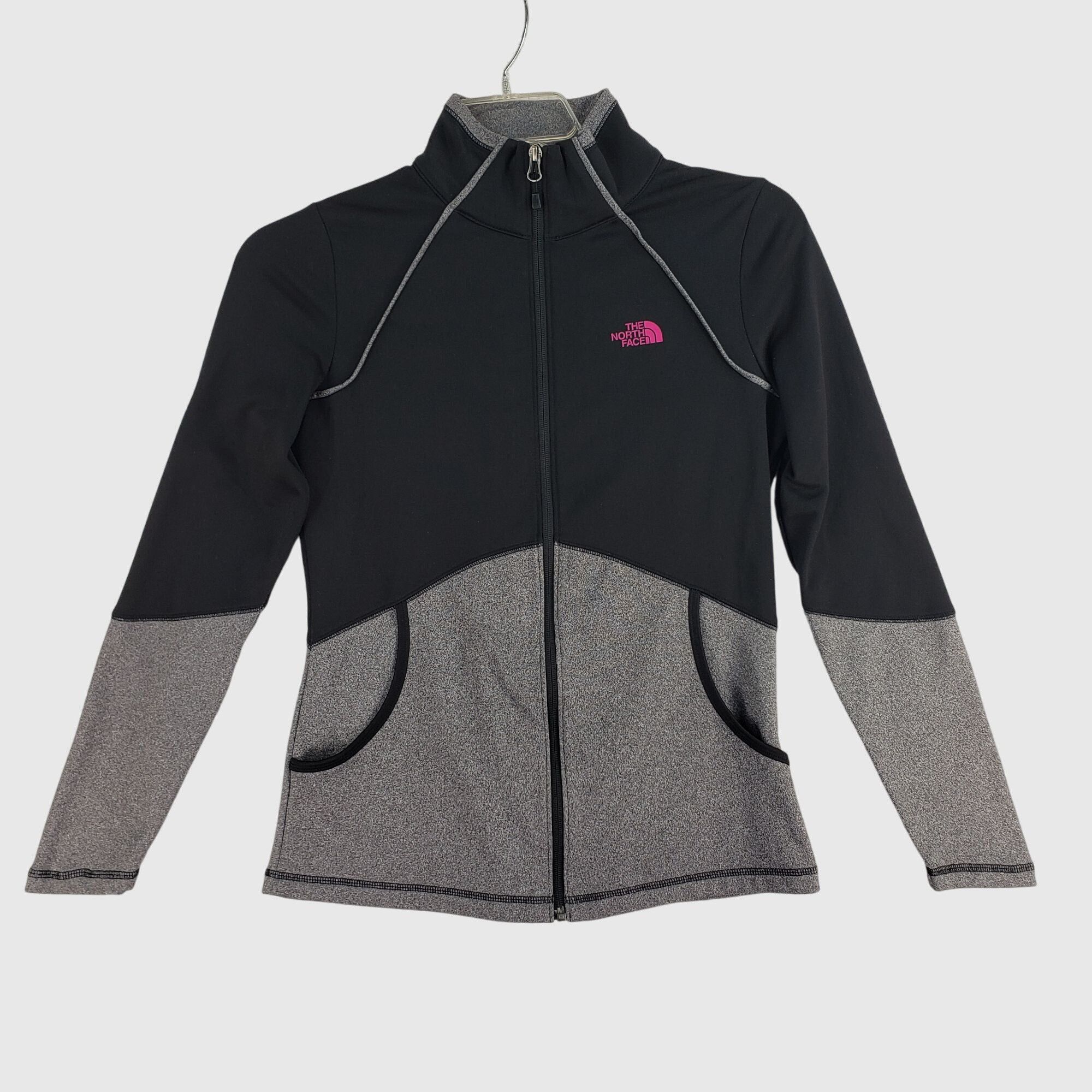 The North Face The North Face Womens Full-Zip Black & Gray Stretch Jacket S Size S / US 4 / IT 40 - 1 Thumbnail