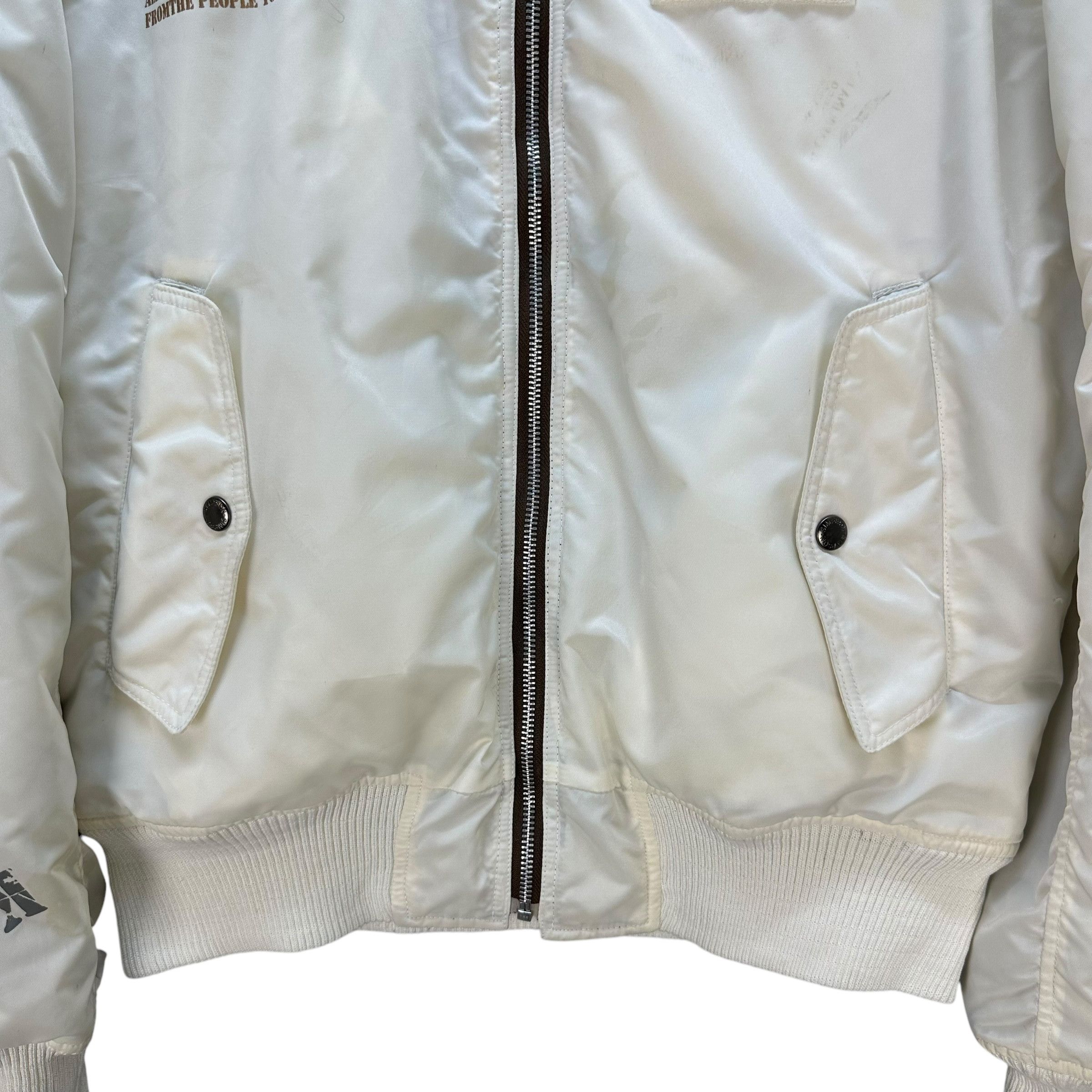 The Simpsons SIMPSON NORTH CAROLINA Big Logo Bomber Jacket #A80-1940 Size US L / EU 52-54 / 3 - 9 Thumbnail