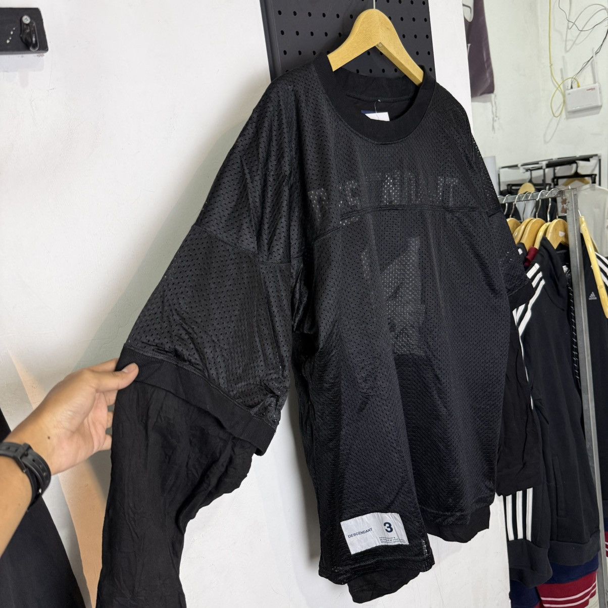 Descendant RARE💥 DESCENDANT 17AW layered mesh football black BTS jin Size US XL / EU 56 / 4 - 2 Thumbnail