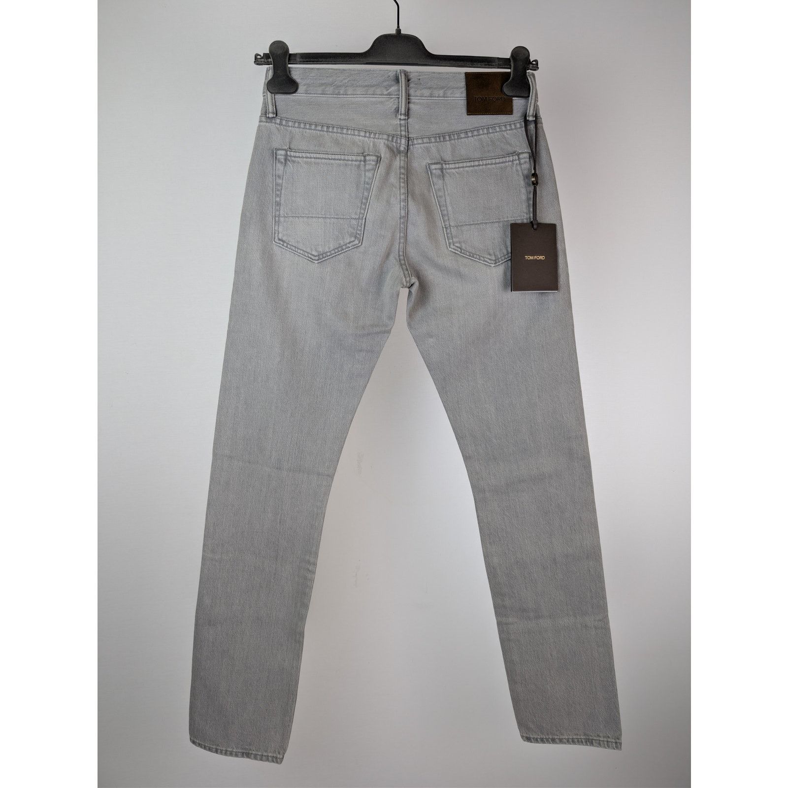 Tom Ford o1rshd1 Slim-Fit Denim Jeans in Pale Grey Size US 30 / EU 46 - 11 Thumbnail