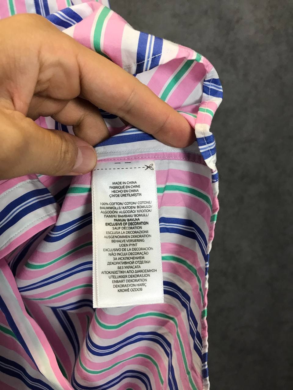 Polo Ralph Lauren Polo Ralph Lauren designer logo striped shirt Size US L / EU 52-54 / 3 - 5 Thumbnail