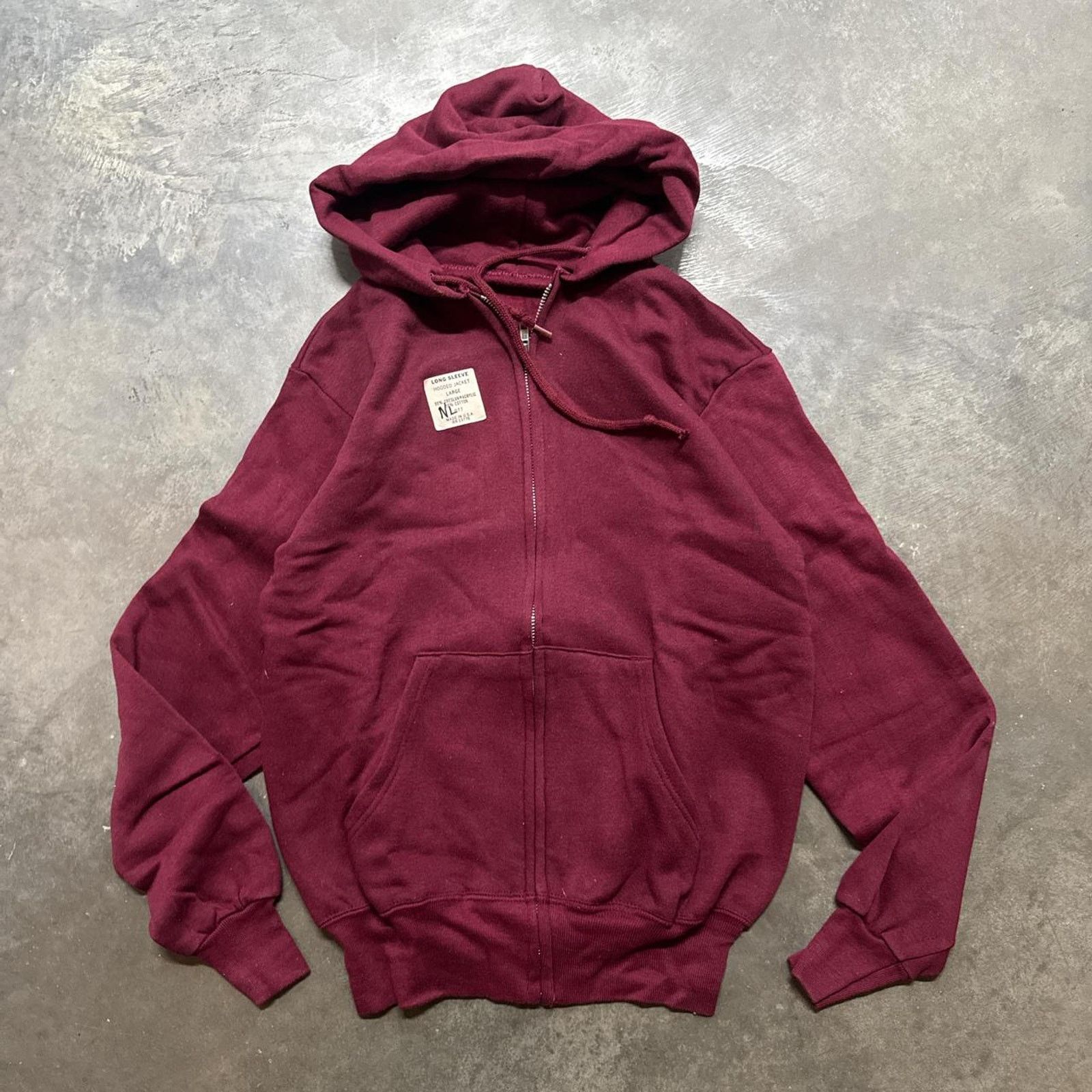 Vintage × Wrangler Wrangler NWT 5050 True Vintage 70s Zip Up Blank Hoodie Size US M / EU 48-50 / 2 - 1 Thumbnail