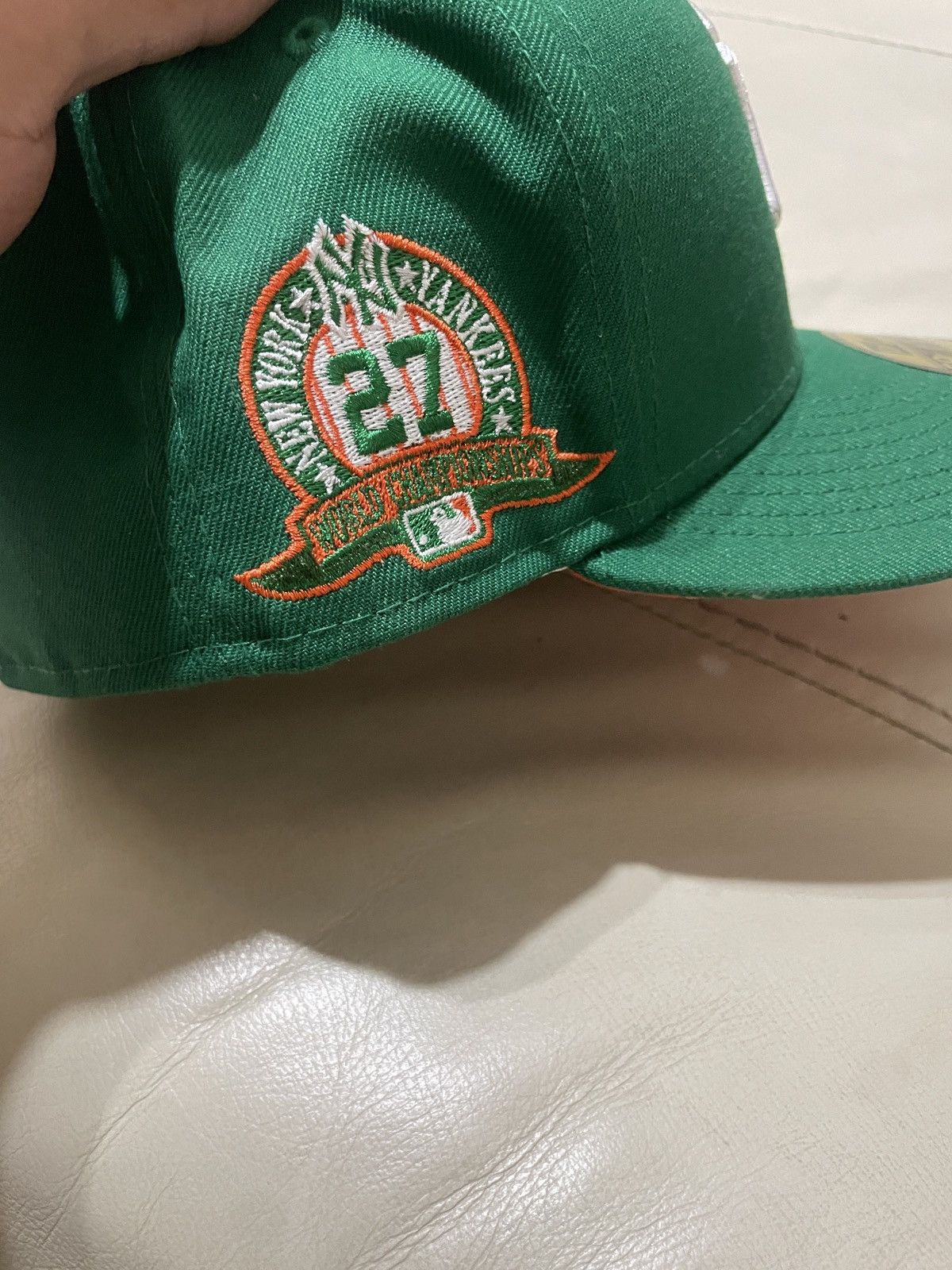 New Era New York Yankees Green World Champions Hat 7 1/2 Size ONE SIZE - 4 Thumbnail