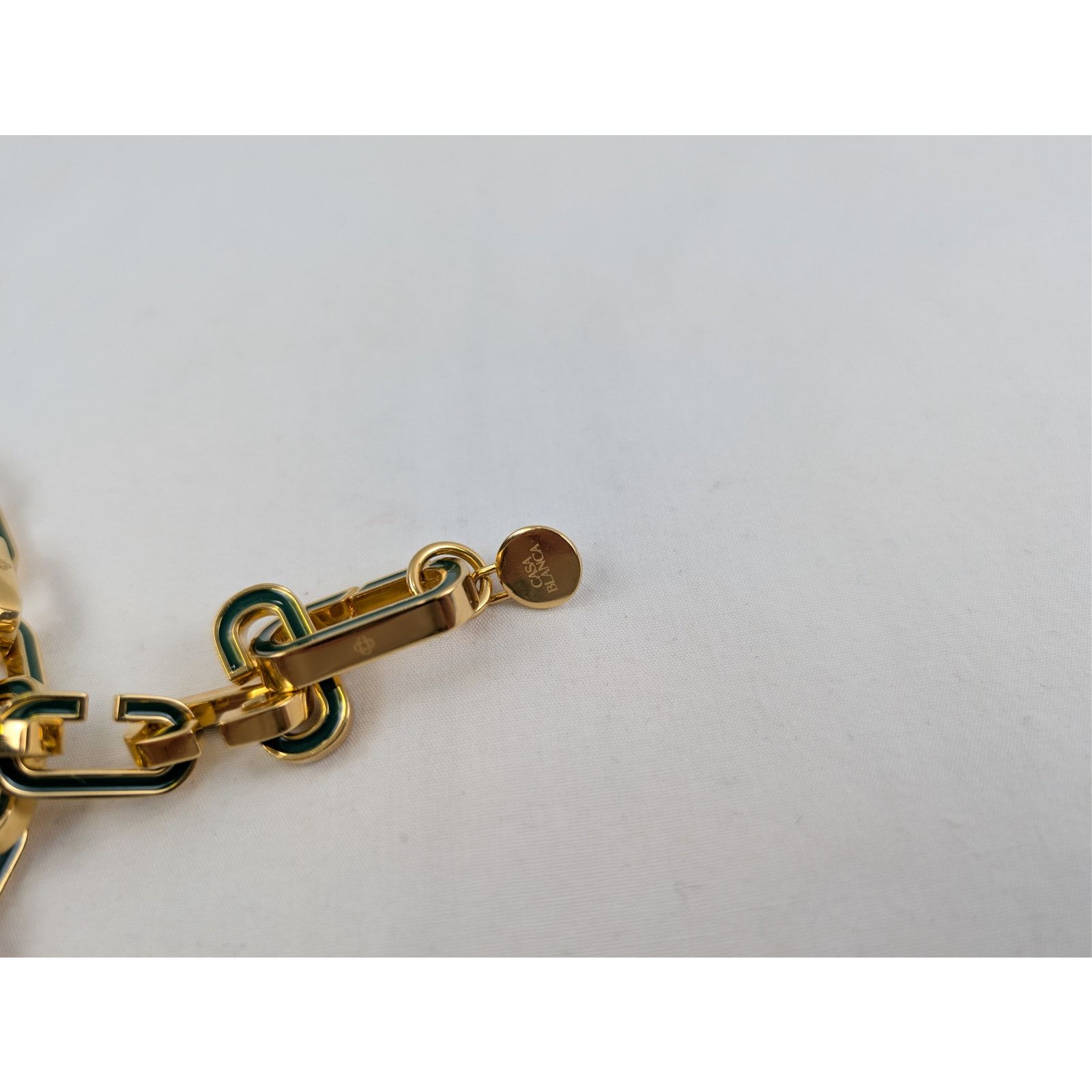 Casablanca o1rshd1 Size: OS / Brass / Enamel Bracelet in Green/Gold Size ONE SIZE - 11 Thumbnail