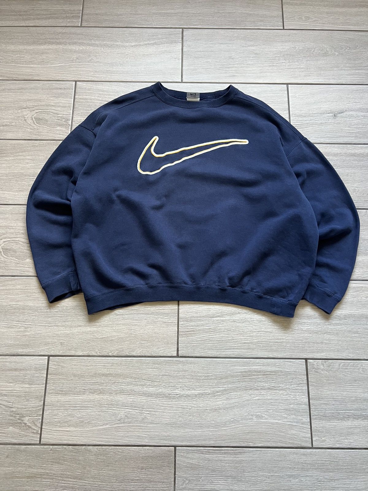 Nike NIKE VINTAGE BIG LOGO GREY CRAZY FADED BAGGY SWEATSHIRT 90’S Size US L / EU 52-54 / 3 - 2 Thumbnail