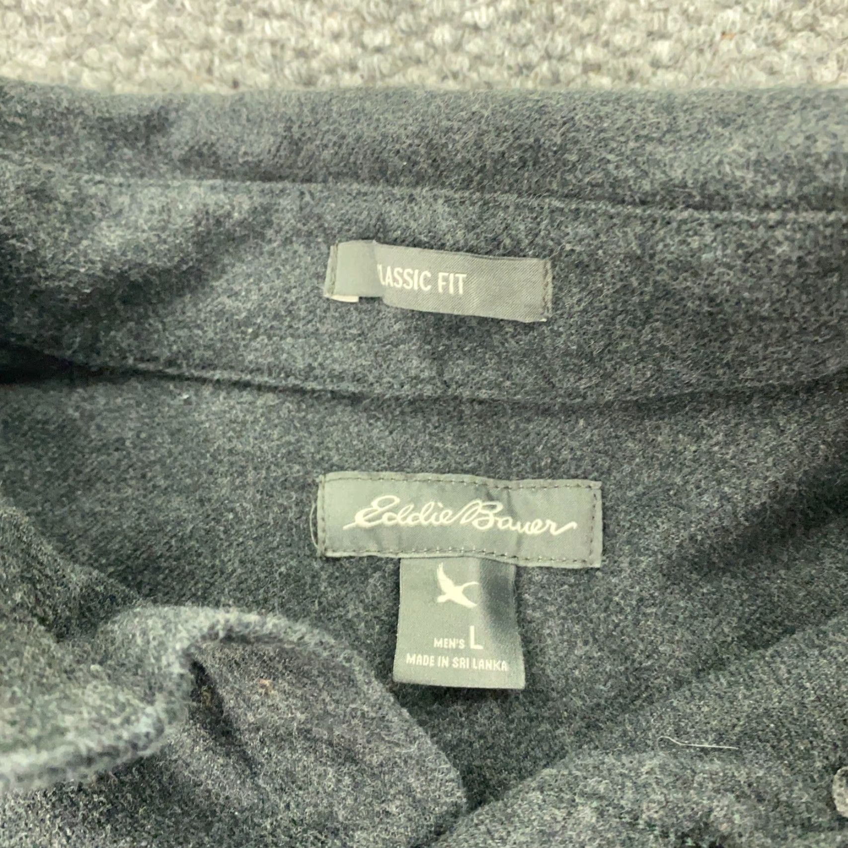Eddie Bauer VINTAGE Eddie Bauer Flannel Shirt Mens Large Gray Casual Outdoor Classic Fit Button Up Size US L / EU 52-54 / 3 - 4 Thumbnail