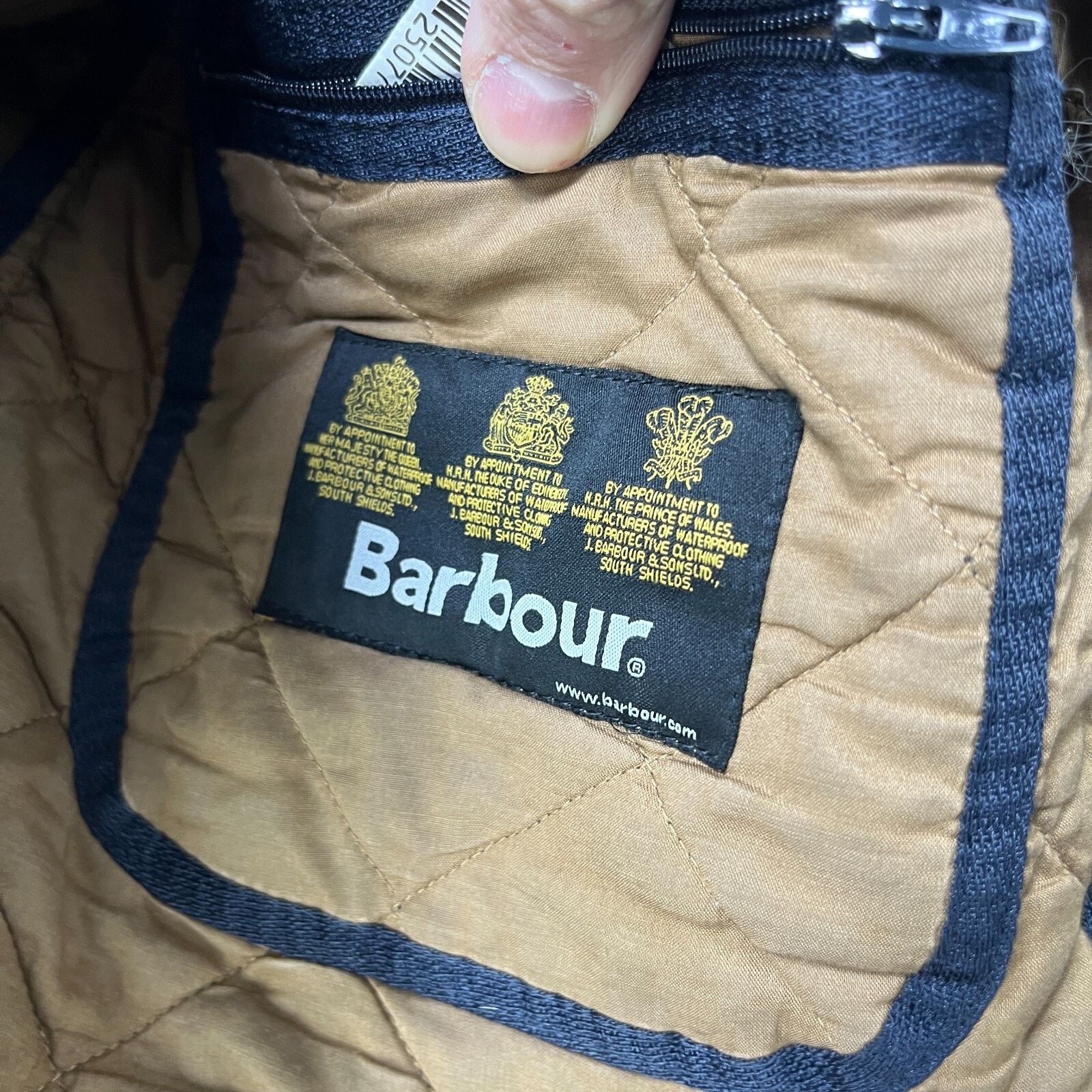 Barbour × Vintage Vintage Barbour D34 Milano Fine Cotton Quilt Jacket Mens 2XL Size US XXL / EU 58 / 5 - 7 Thumbnail