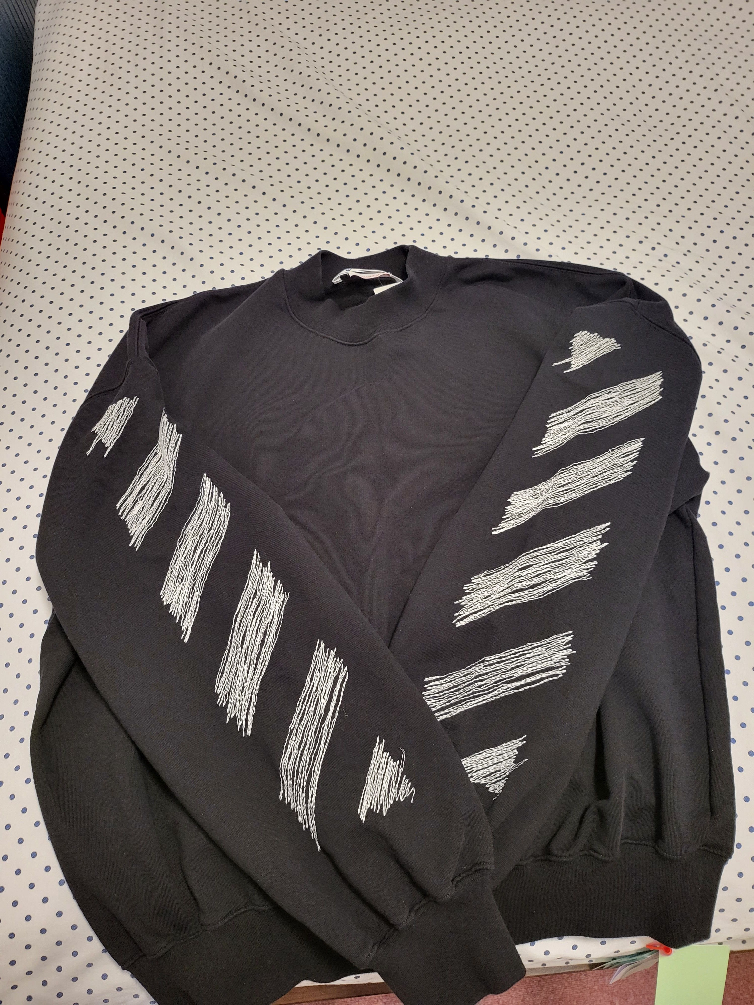 Off-White Scribble Diag Crewneck Boxy Sweatshirt Size US XL / EU 56 / 4 - 4 Thumbnail