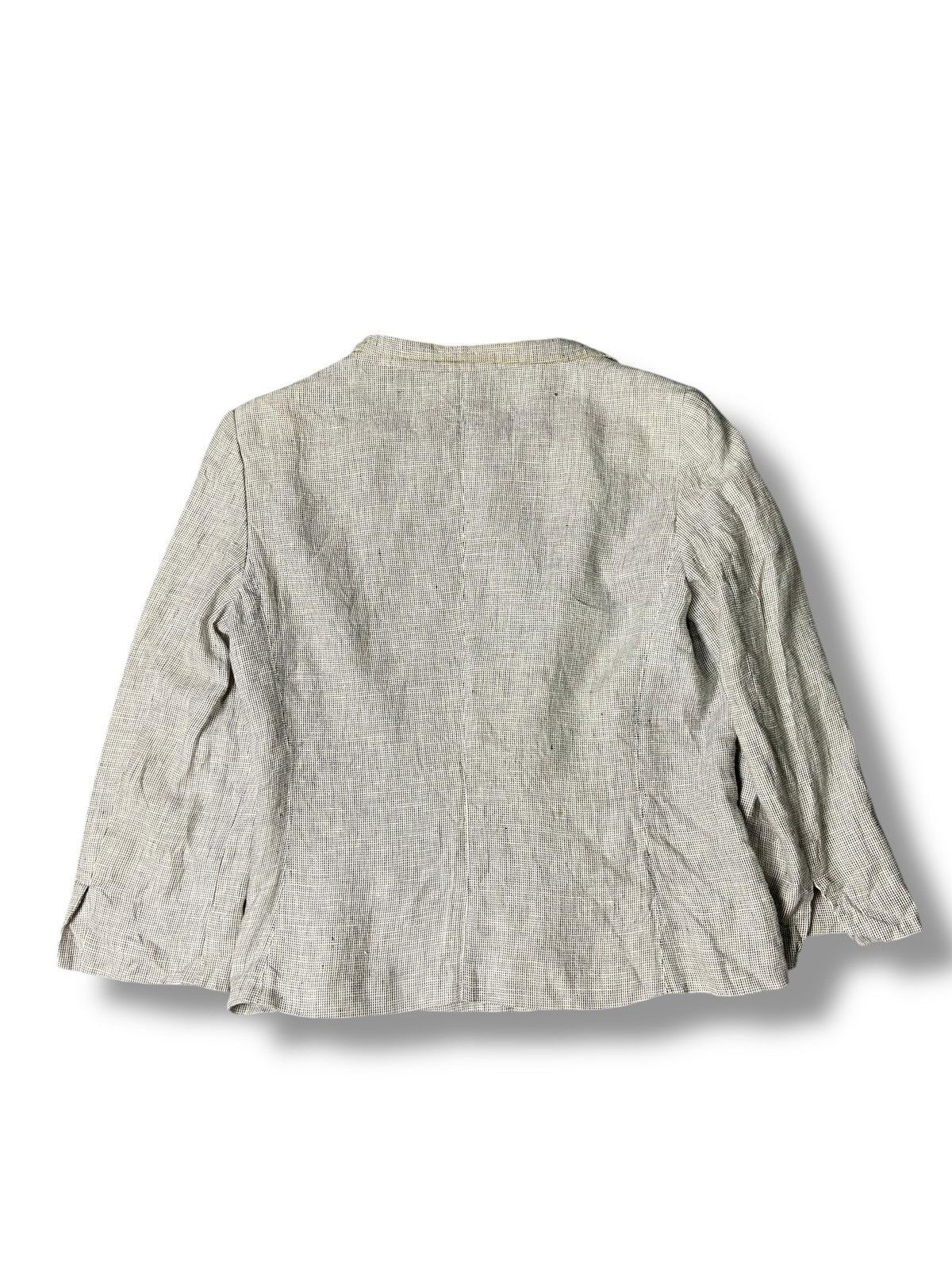Max Mara Vintage Max Mara Crop Linen Blazer (152) Size XXS / US 00 / IT 34 - 3 Thumbnail