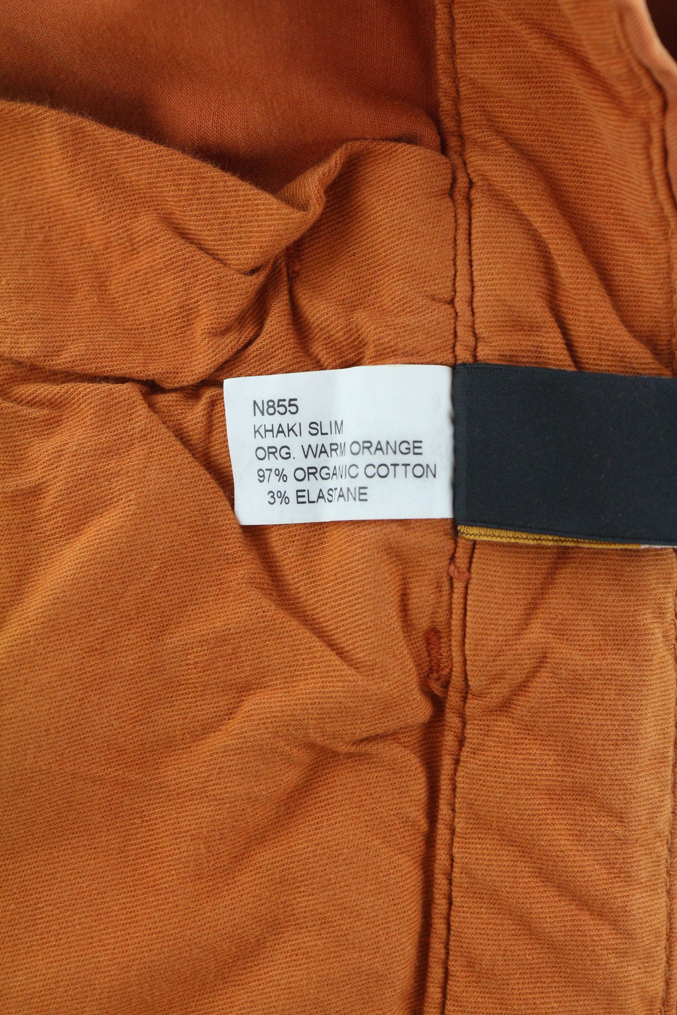 Nudie Jeans KHAKI SLIM W28/L30 Organic Warm Orange Zip Chino 82557 Size US 28 / EU 44 - 7 Thumbnail
