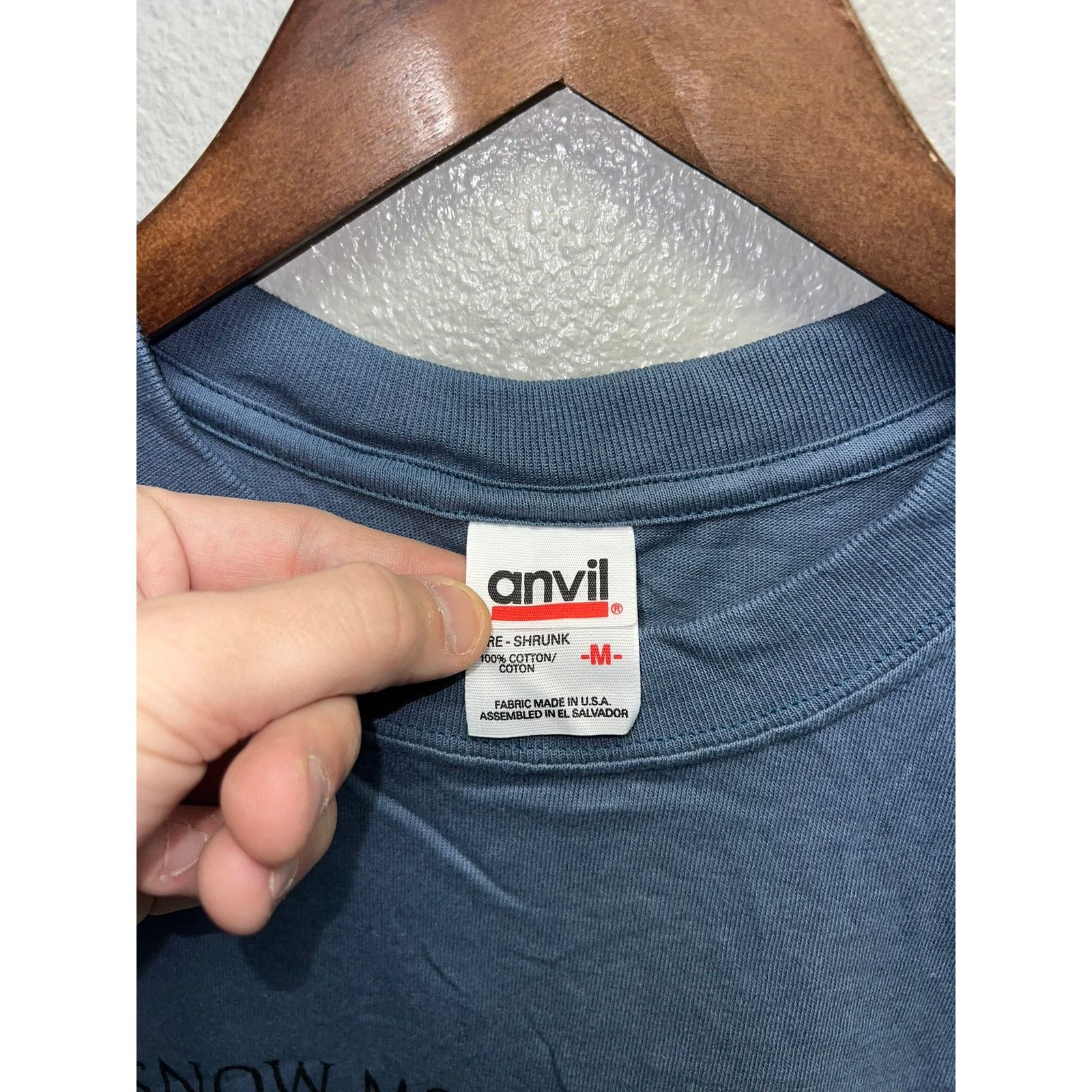 Anvil Vintage Snow Mountain Ranch Shirt Wolf Wolves Tee 90s M Size US M / EU 48-50 / 2 - 6 Thumbnail