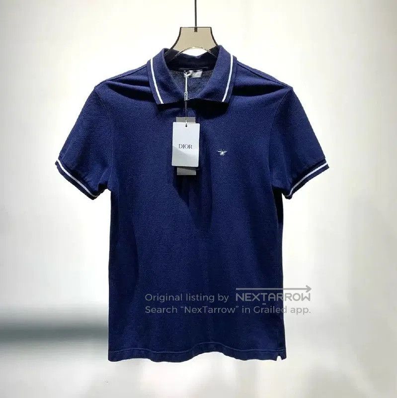 Other Dior Men's Navy Cotton Polo Shirt . Size US S / EU 44-46 / 1 - 1 Thumbnail