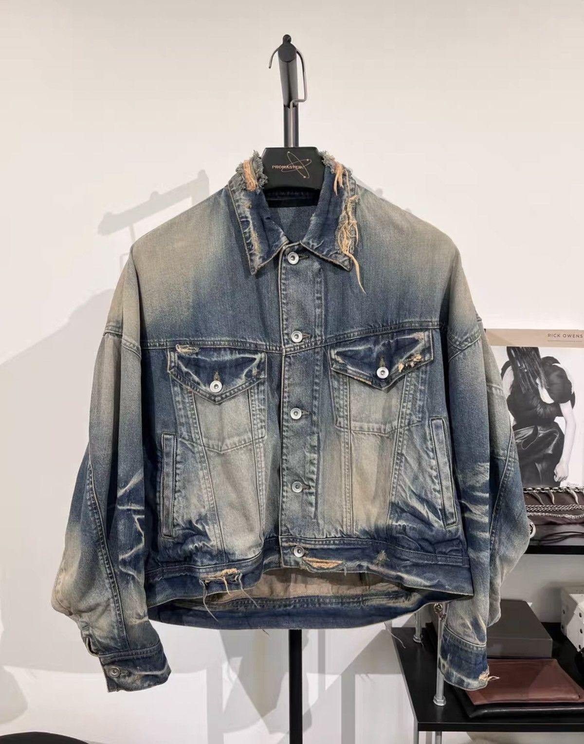Julius Julius Oversized Water-Stain Distressed Jacket Size US M / EU 48-50 / 2 - 1 Thumbnail
