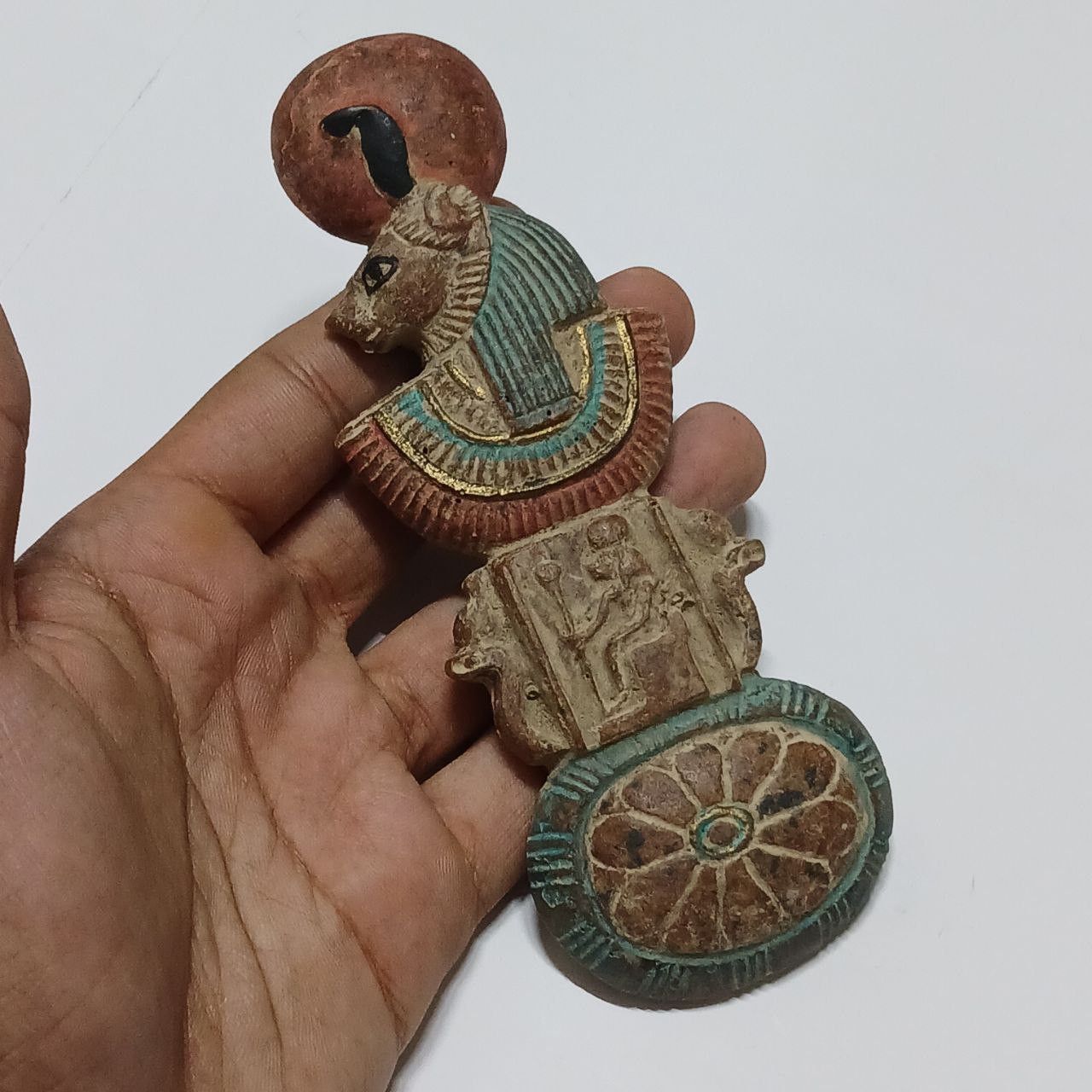Handmade Handcrafted Egyptian figure with intricate patterns Size ONE SIZE - 5 Thumbnail