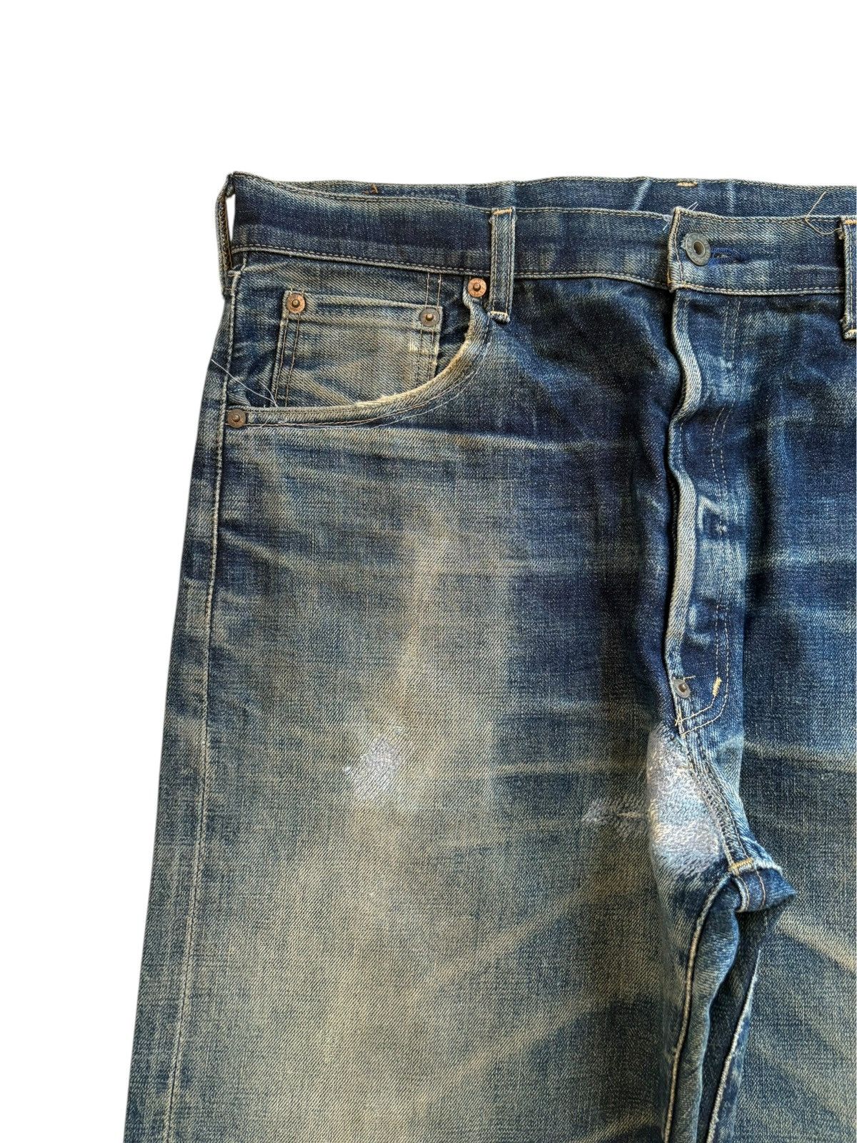 Levi's Vintage 80s Levis 702 Big E Selvedge Jean Shorts Jorts Size US 36 / EU 52 - 6 Thumbnail