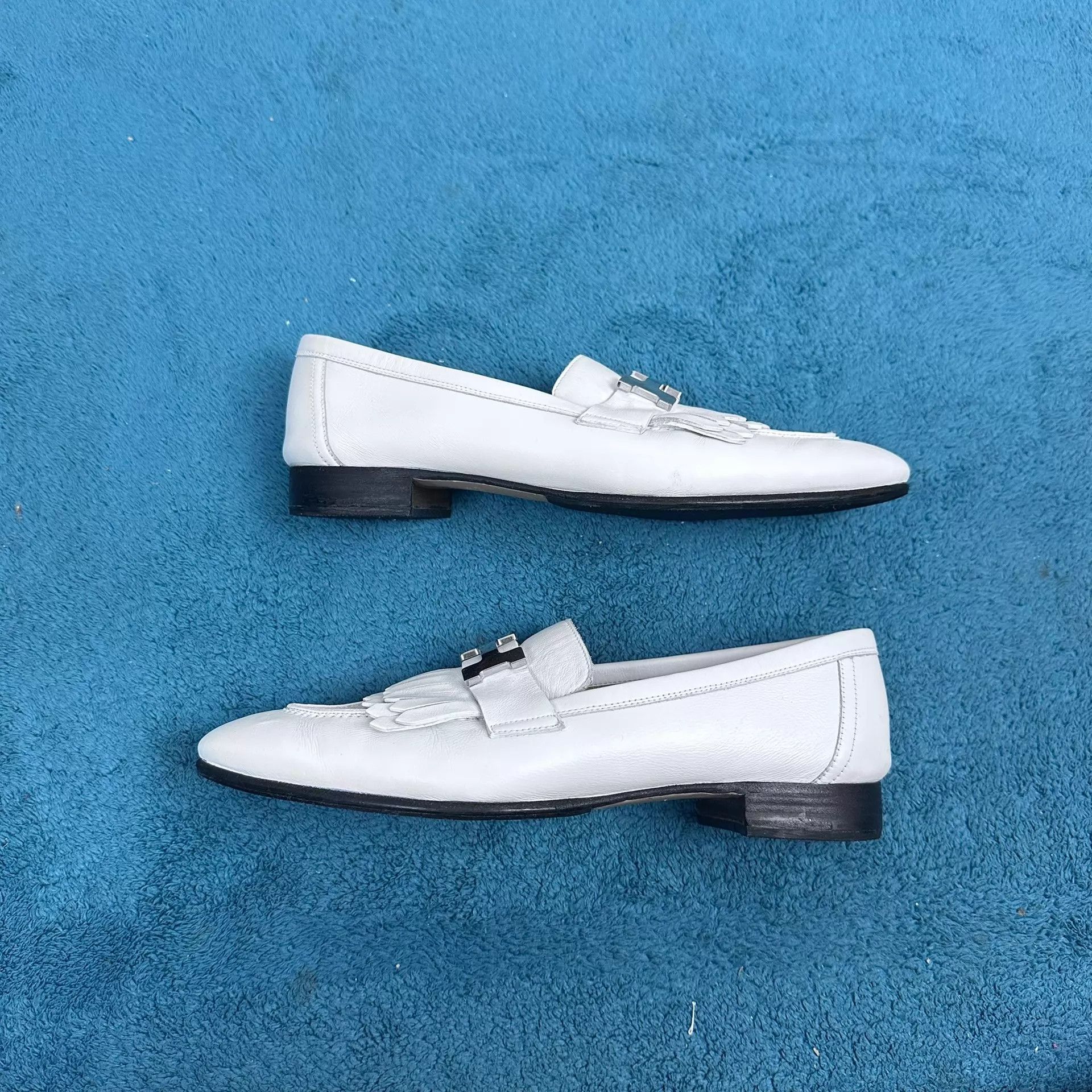 Hermes Hermès Royal Calfskin Loafer White 37 Size US 6.5 / IT 36.5 - 2 Thumbnail