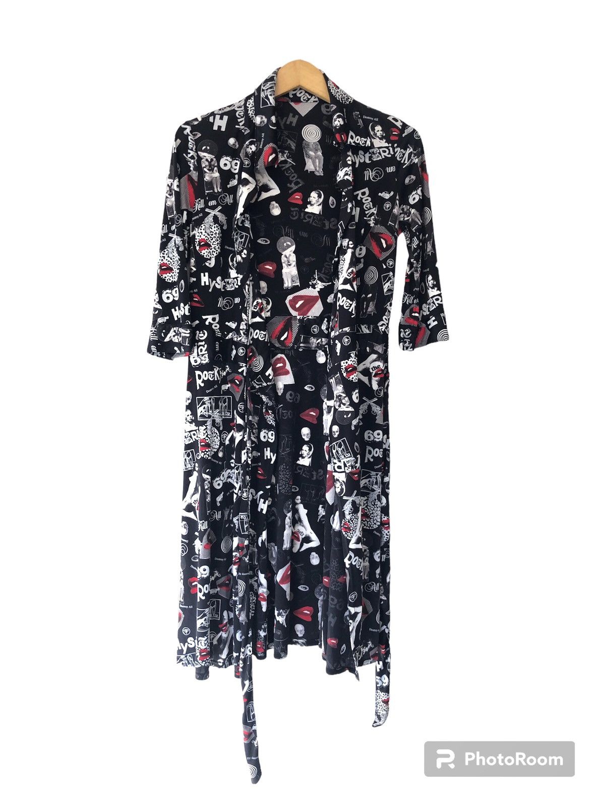 Hysteric Glamour × Japanese Brand × Le Grande Bleu (L.G.B.) 🔥RARE🔥 HYSTERIC GLAMOUR FULL PRINT KIMONO Size ONE SIZE - 4 Thumbnail
