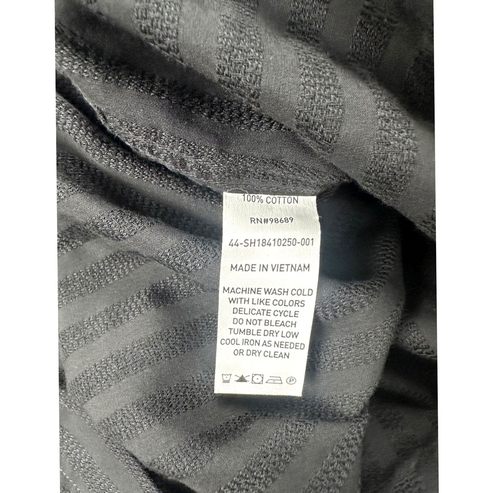 Todd Snyder Todd Snyder Jacquard Two Pocket Point Collar Black Long Sleeve Button Down Med Shirt Mens M Size US M / EU 48-50 / 2 - 6 Thumbnail
