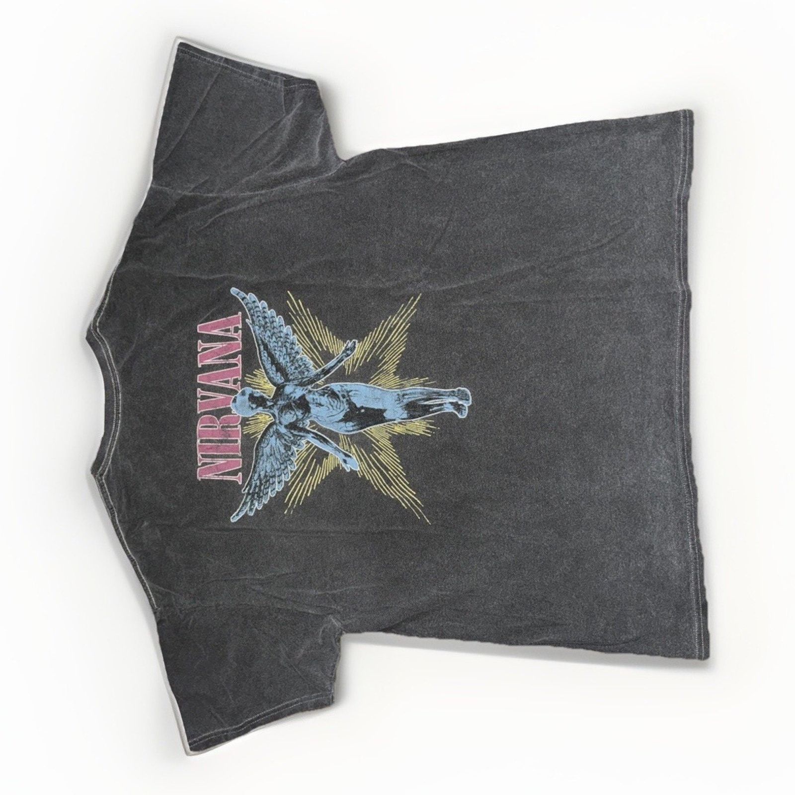 Band Tees × Nirvana Nirvana In Utero Band T-Shirt Gray XL Vintage Size US XL / EU 56 / 4 - 1 Thumbnail