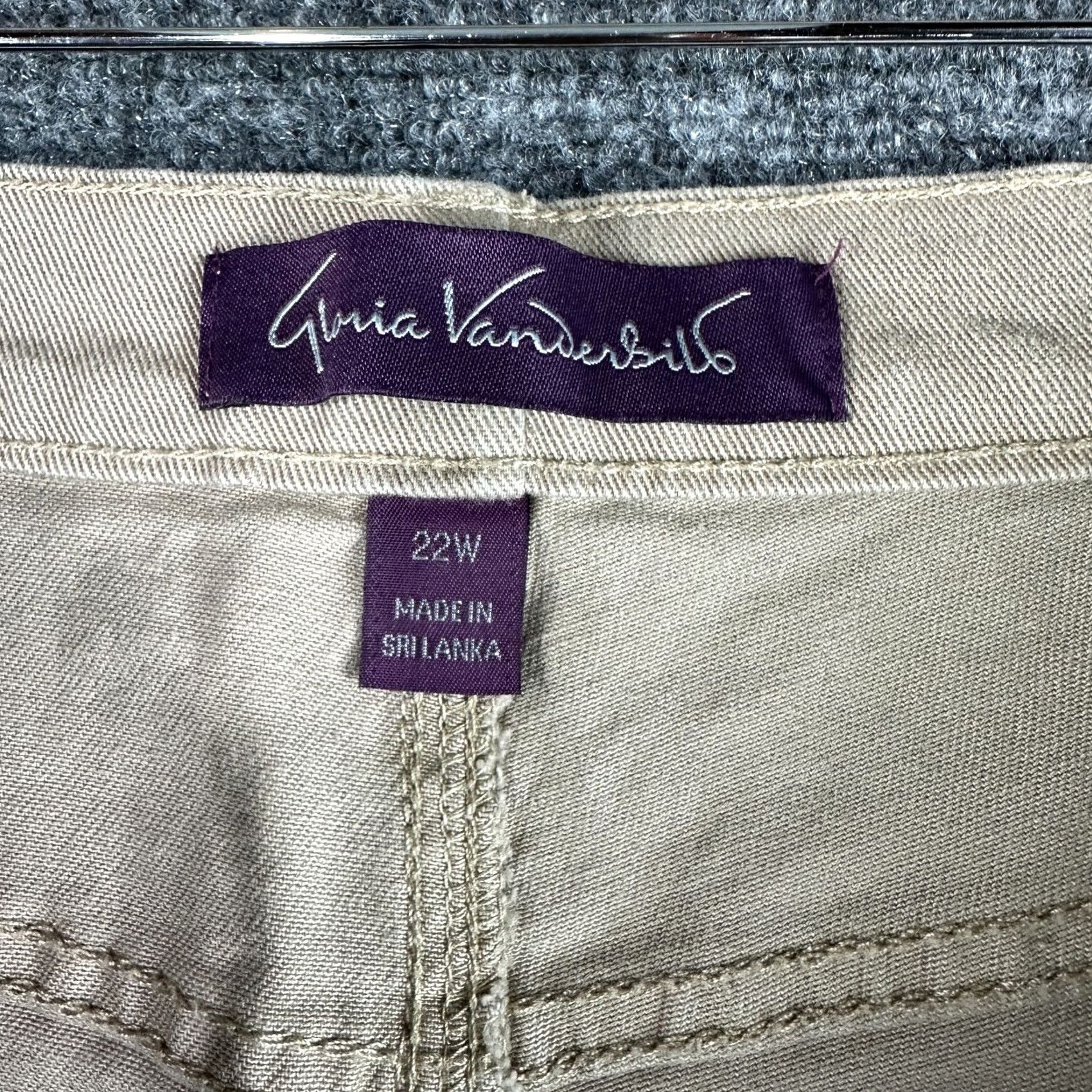 Gloria Vanderbilt Gloria Vanderbilt Jeans Womens 22W Amanda Tan Cotton Stretch Size 40" / US 18 - 5 Thumbnail