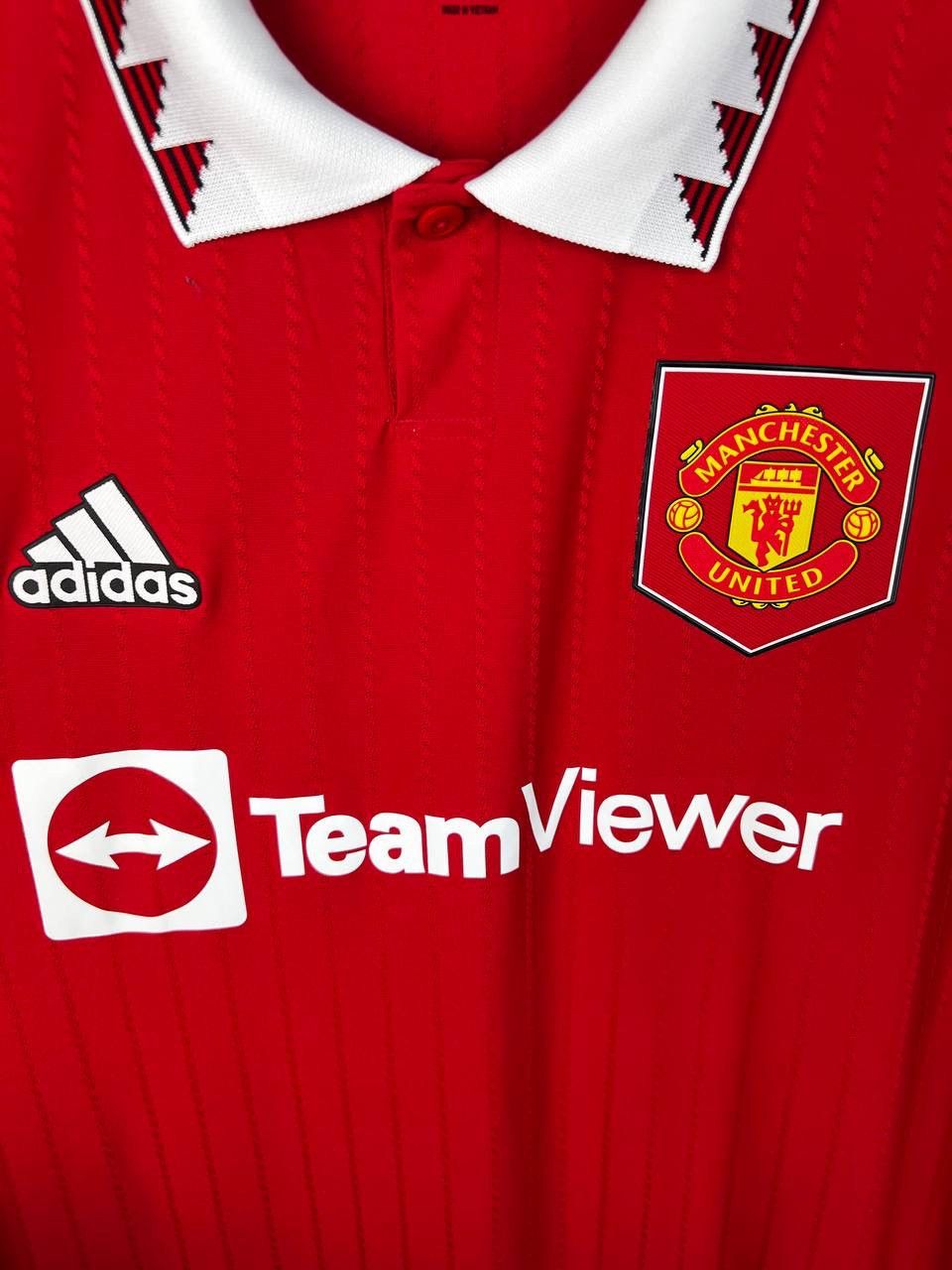 Vintage Manchester United Adidas Sancho #25 22/23 jersey home size L Size US L / EU 52-54 / 3 - 3 Thumbnail