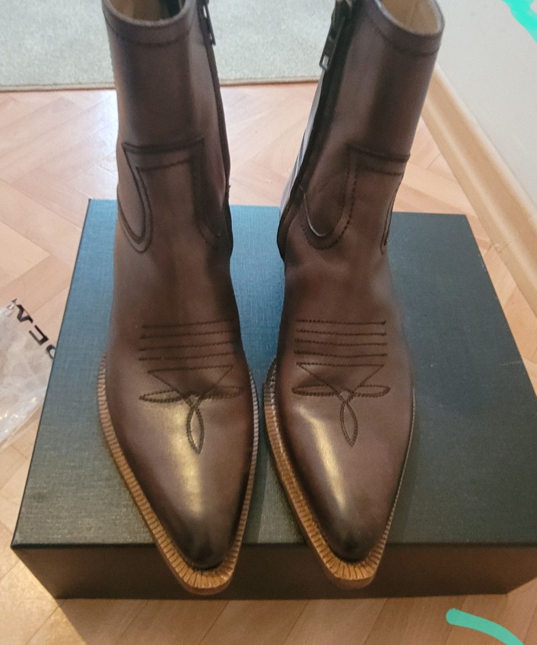 From The First 45mm Brown Western boots with embroidery Size US 9 / EU 42 - 7 Thumbnail