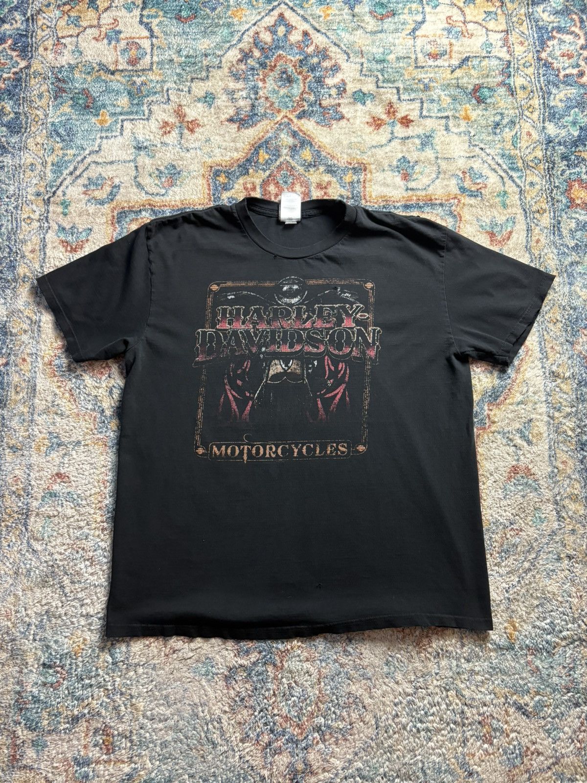 Harley Davidson Harley Davidson Biker DISTRESSED T-shirt Size XL Size US XL / EU 56 / 4 - 1 Thumbnail