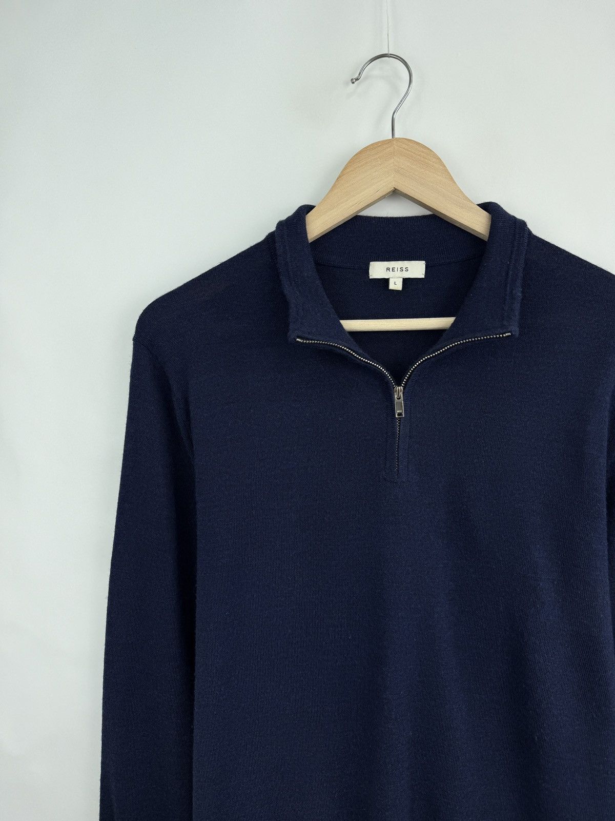 Reiss Reiss Luxury Wool Sweater Polo Long Sleeve Rare Retro Y2K Size US L / EU 52-54 / 3 - 2 Thumbnail