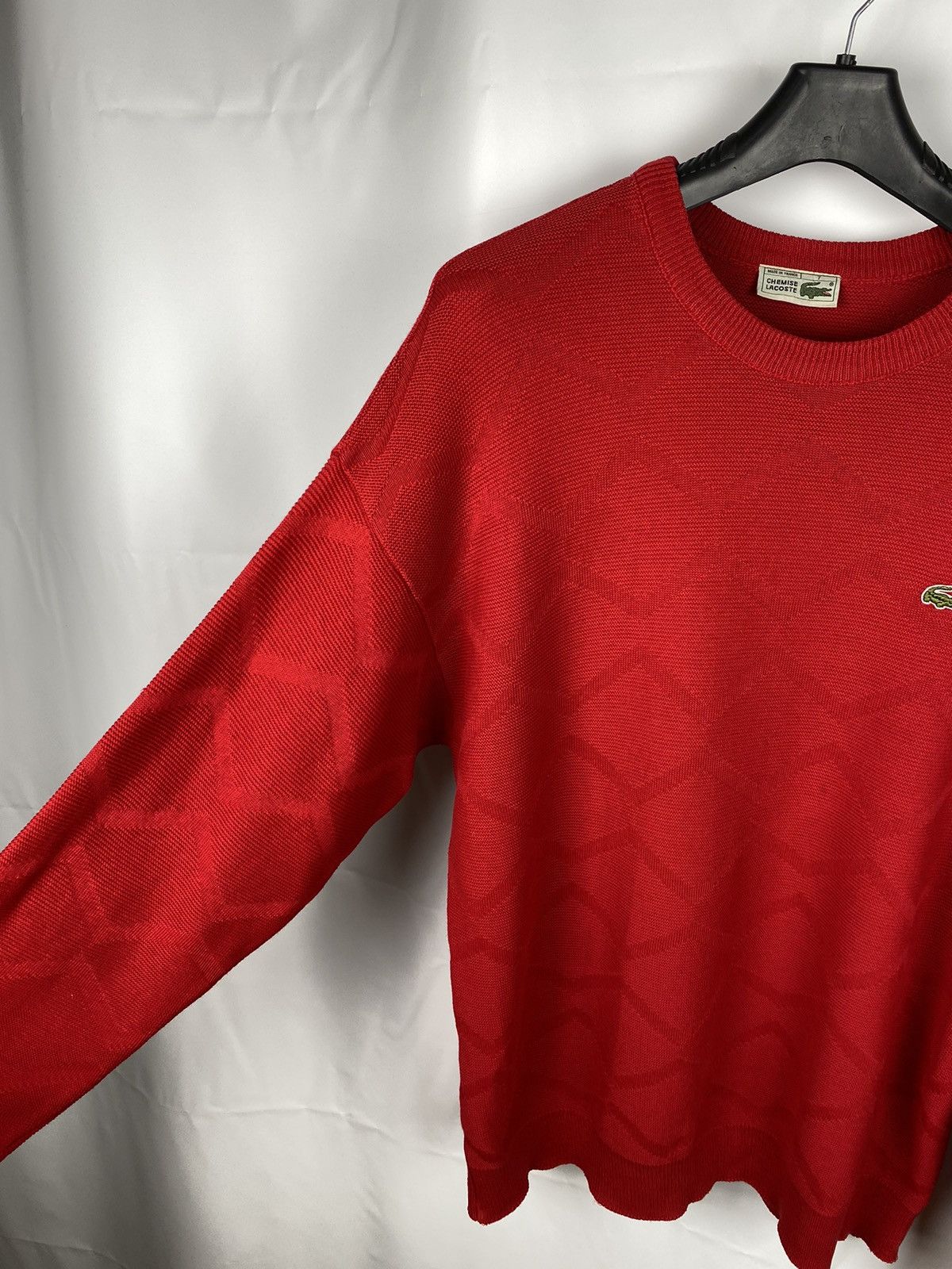 Lacoste × Vintage Lacoste Chemise Vintage Knit Sweater Structured size 7 Size US XXL / EU 58 / 5 - 5 Thumbnail