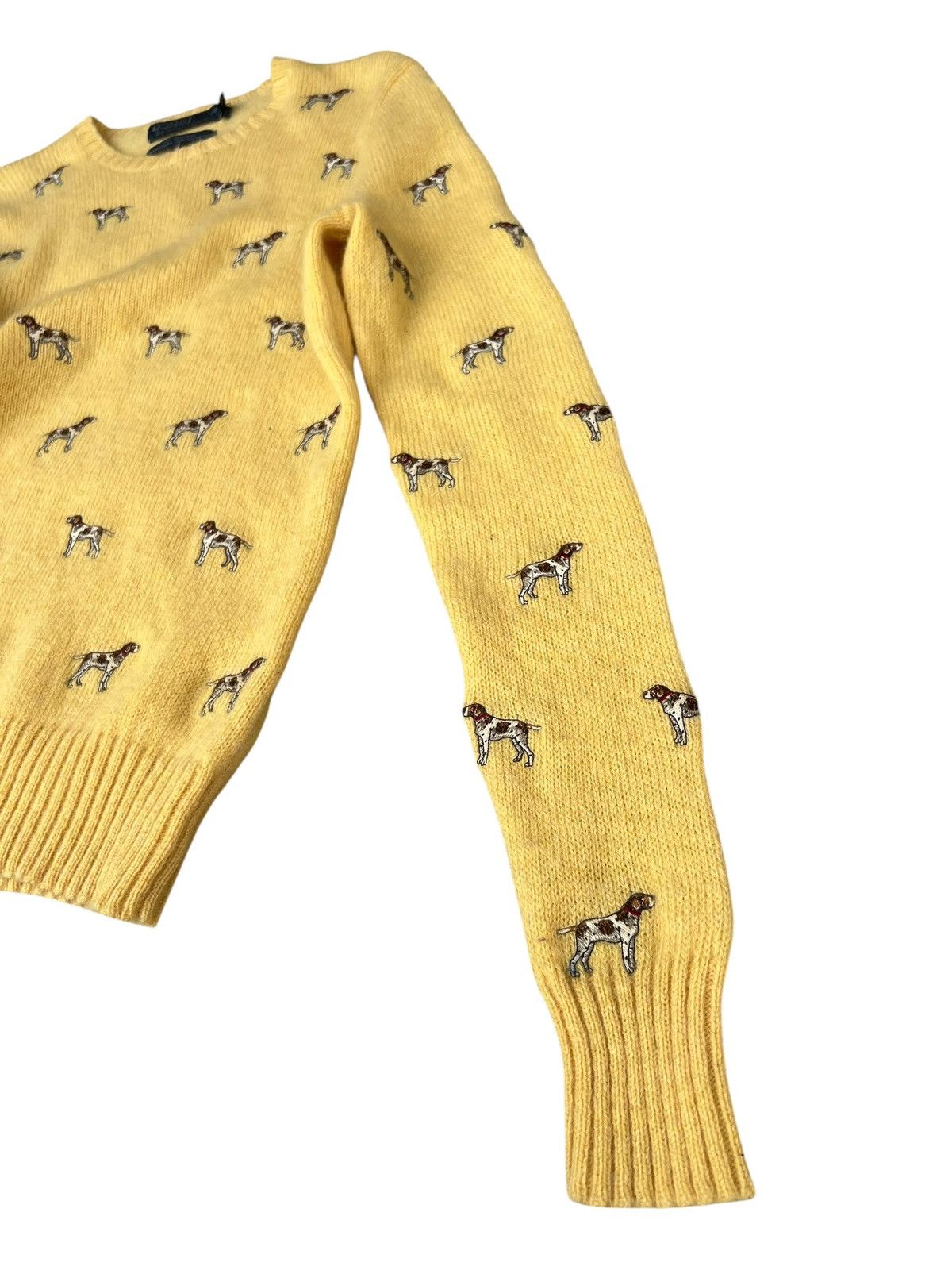 Polo Ralph Lauren VTG 90s P Ralph Lauren Dog Embroidery Wool Knitwear Sweater Size US S / EU 44-46 / 1 - 13 Thumbnail