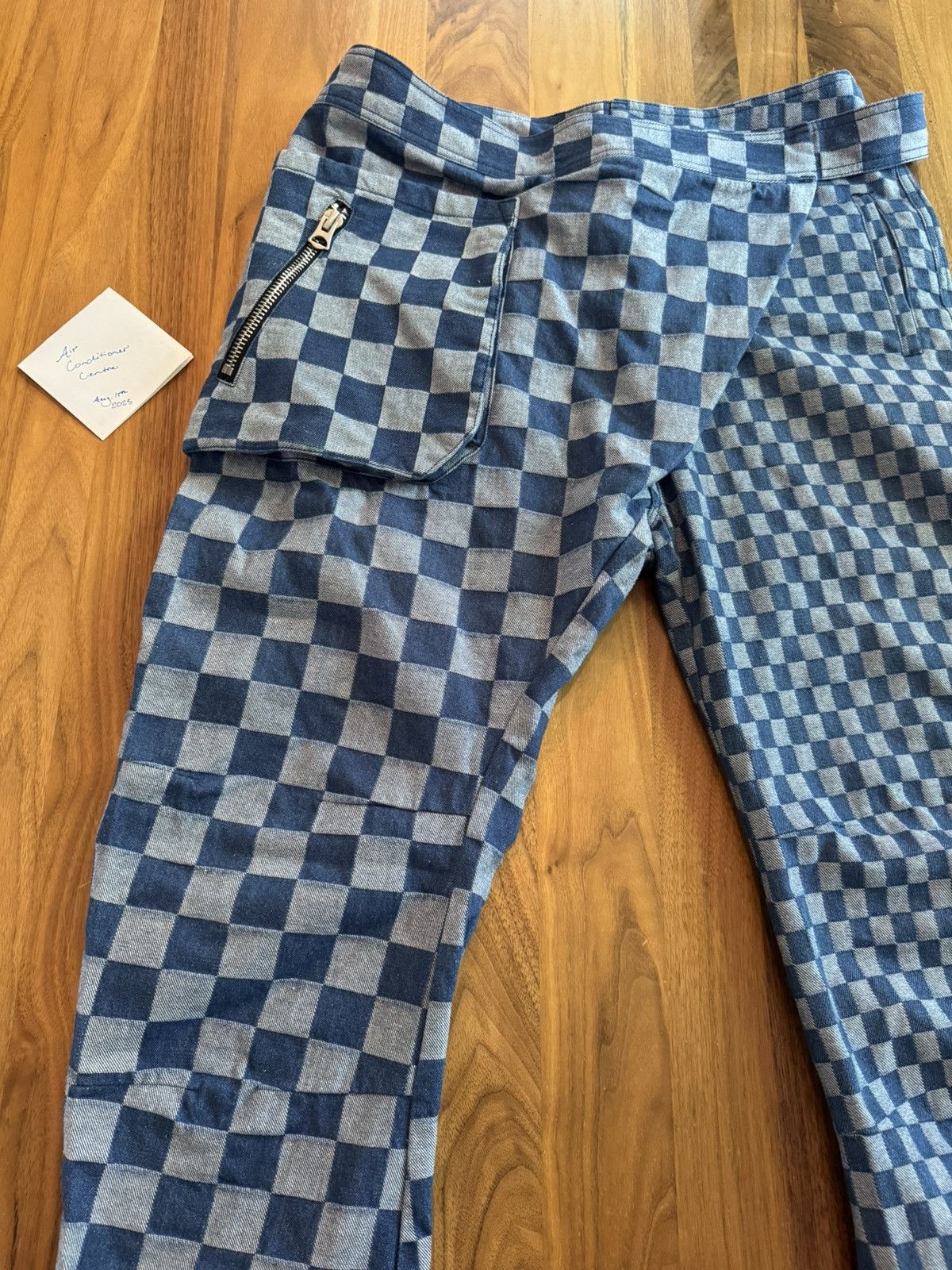 FRIED RICE Check Wrap Pants - Blue Size US 30 / EU 46 - 2 Thumbnail