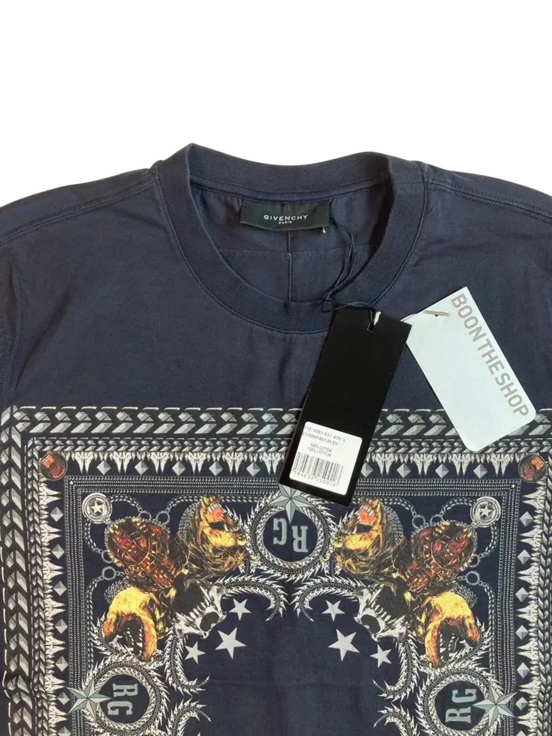 Givenchy Givenchy Rottweiler Bandana T-Shirt Size US L / EU 52-54 / 3 - 5 Thumbnail