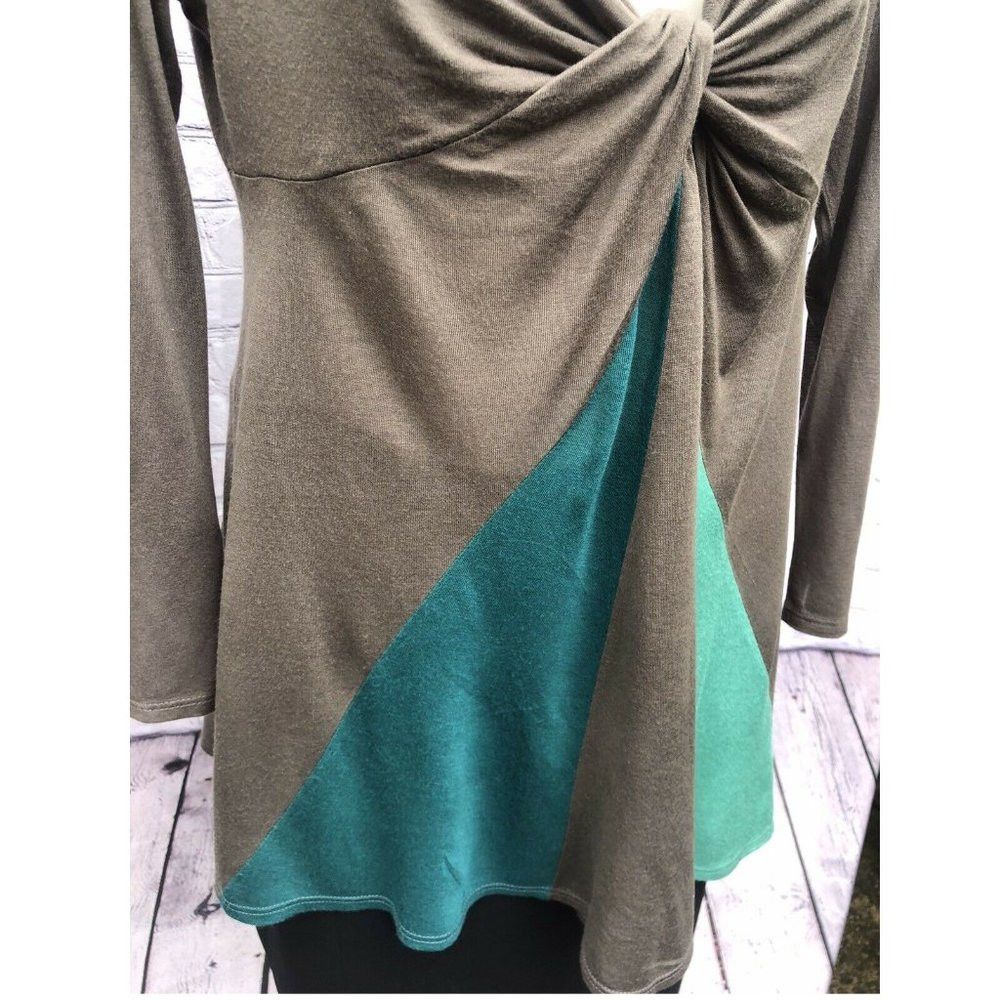 Other Ella Moss Colorblock 3/4 Sleeve Top Size L Size L / US 10 / IT 46 - 6 Thumbnail